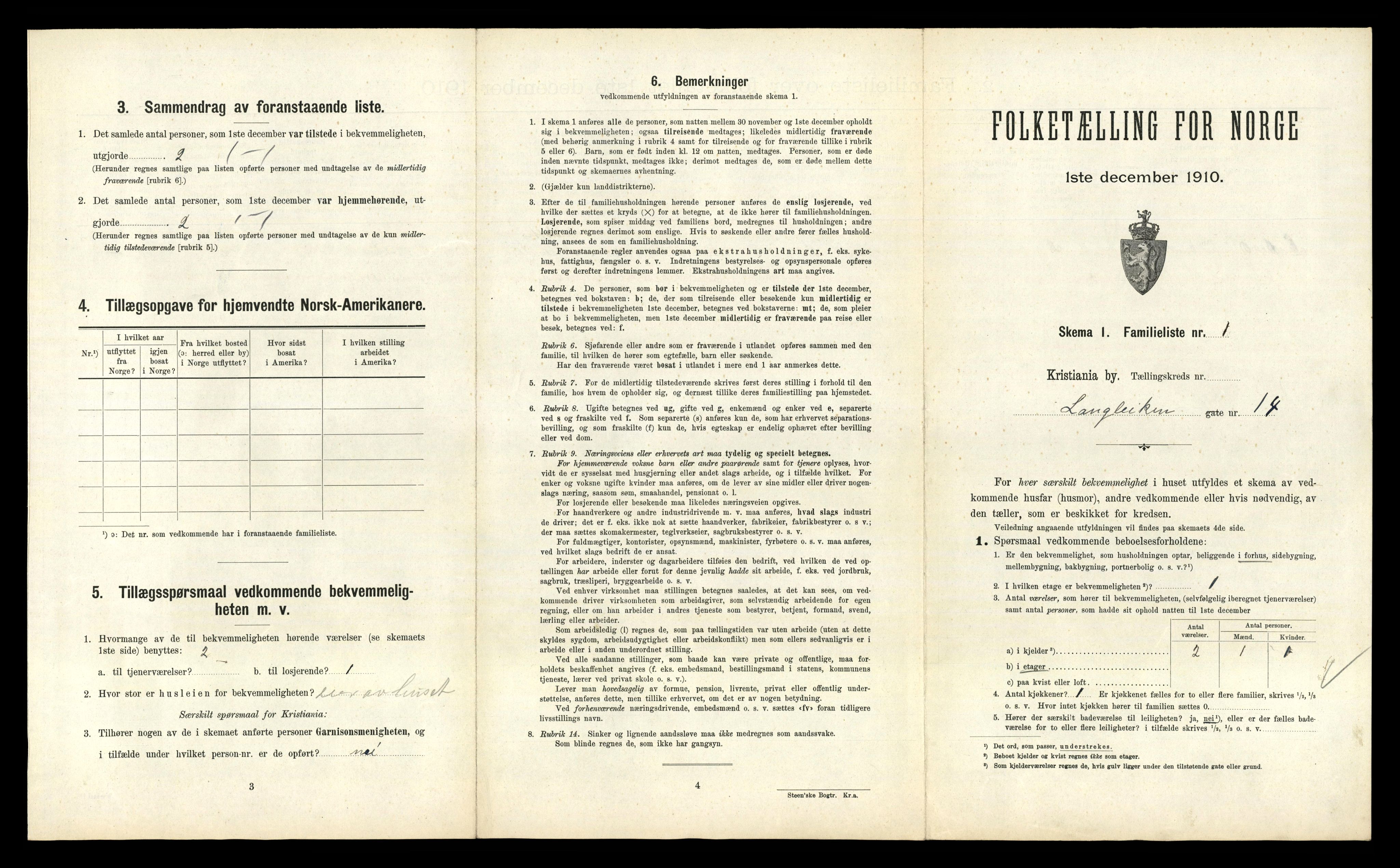 RA, 1910 census for Kristiania, 1910, p. 55581