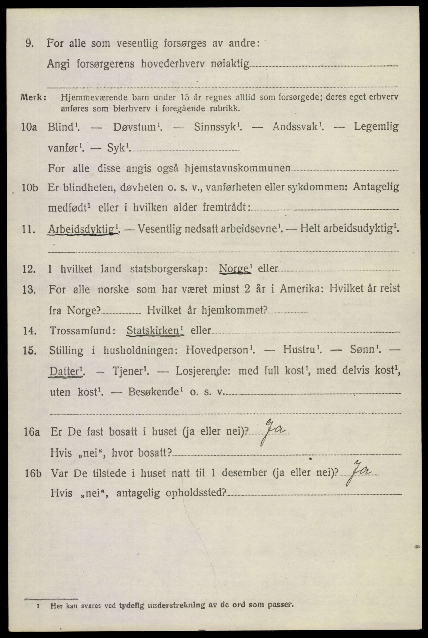 SAKO, 1920 census for Uvdal, 1920, p. 1298