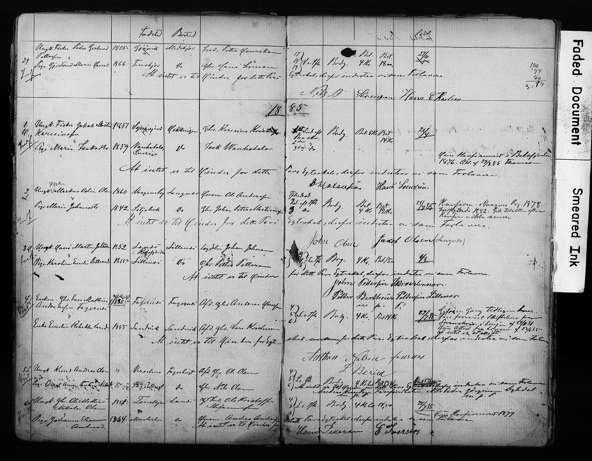 Lenvik sokneprestembete, AV/SATØ-S-1310/I/Ie/L0095: Banns register no. 95, 1868-1890