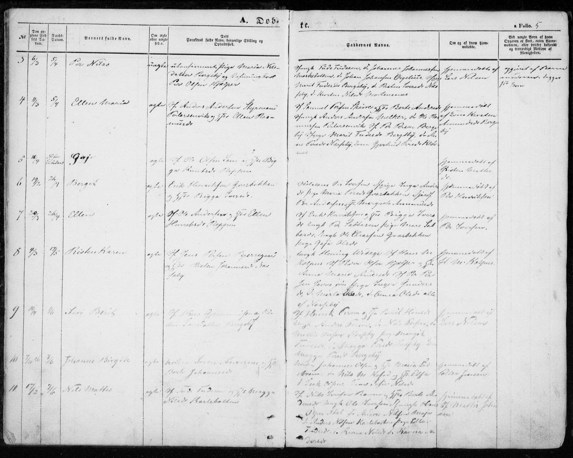 Nesseby sokneprestkontor, SATØ/S-1330/H/Ha/L0002kirke: Parish register (official) no. 2, 1856-1864, p. 5