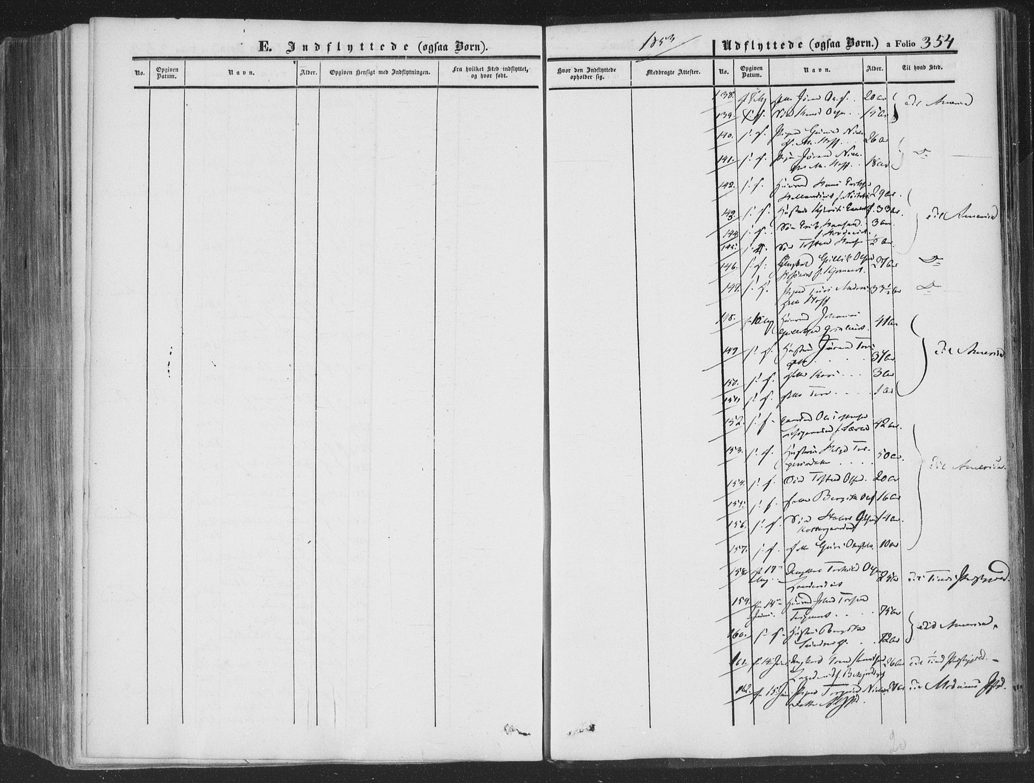Rollag kirkebøker, AV/SAKO-A-240/F/Fa/L0008: Parish register (official) no. I 8, 1847-1860, p. 354