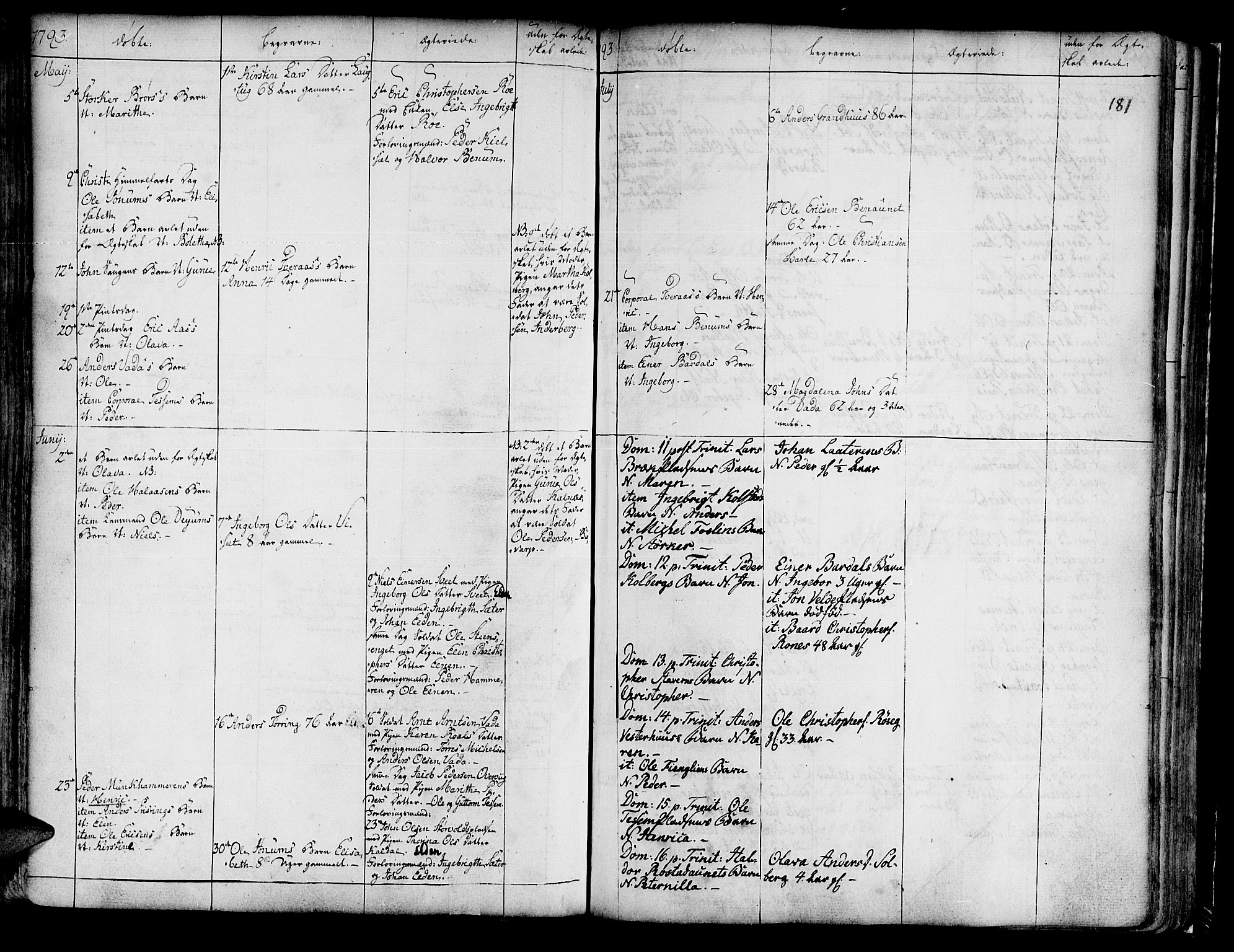 Ministerialprotokoller, klokkerbøker og fødselsregistre - Nord-Trøndelag, SAT/A-1458/741/L0385: Parish register (official) no. 741A01, 1722-1815, p. 181