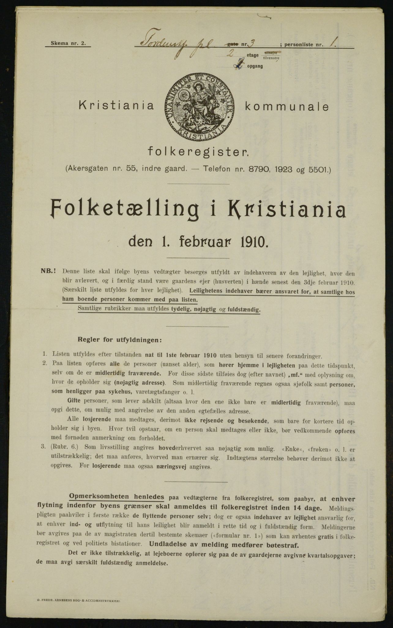 OBA, Municipal Census 1910 for Kristiania, 1910, p. 108062