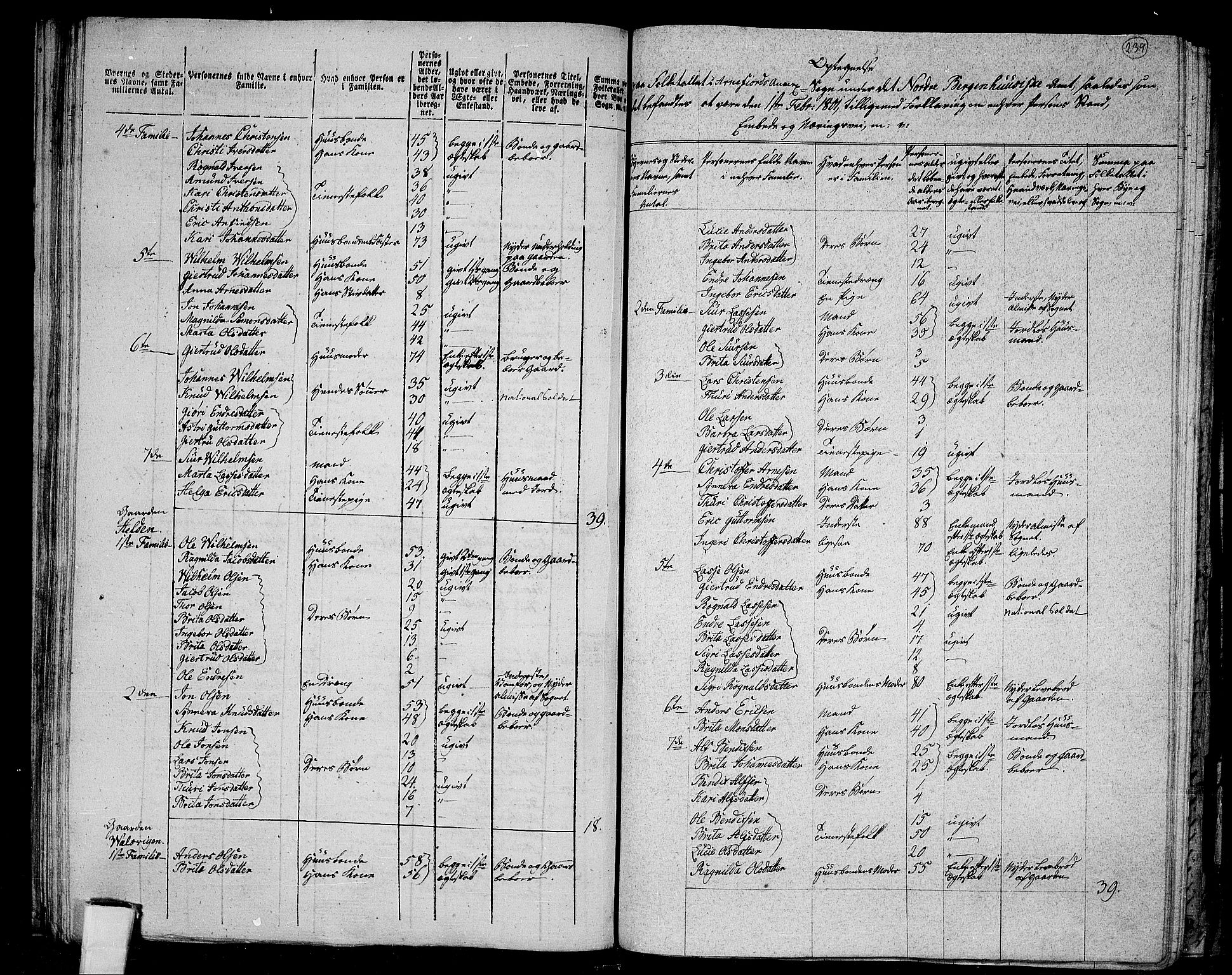 RA, 1801 census for 1417P Vik, 1801, p. 238b-239a