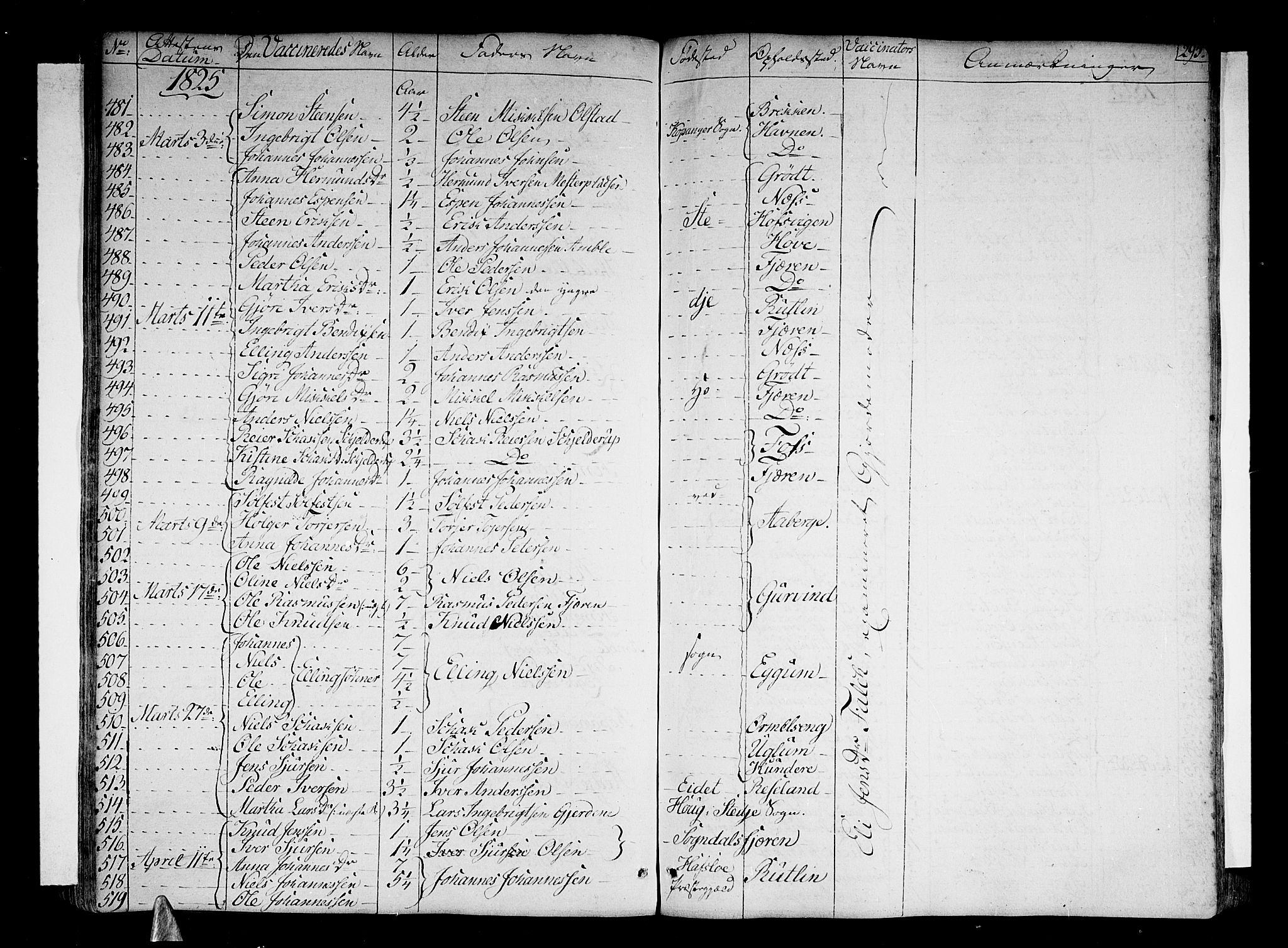 Sogndal sokneprestembete, AV/SAB-A-81301/H/Haa/Haaa/L0010: Parish register (official) no. A 10, 1821-1838, p. 295