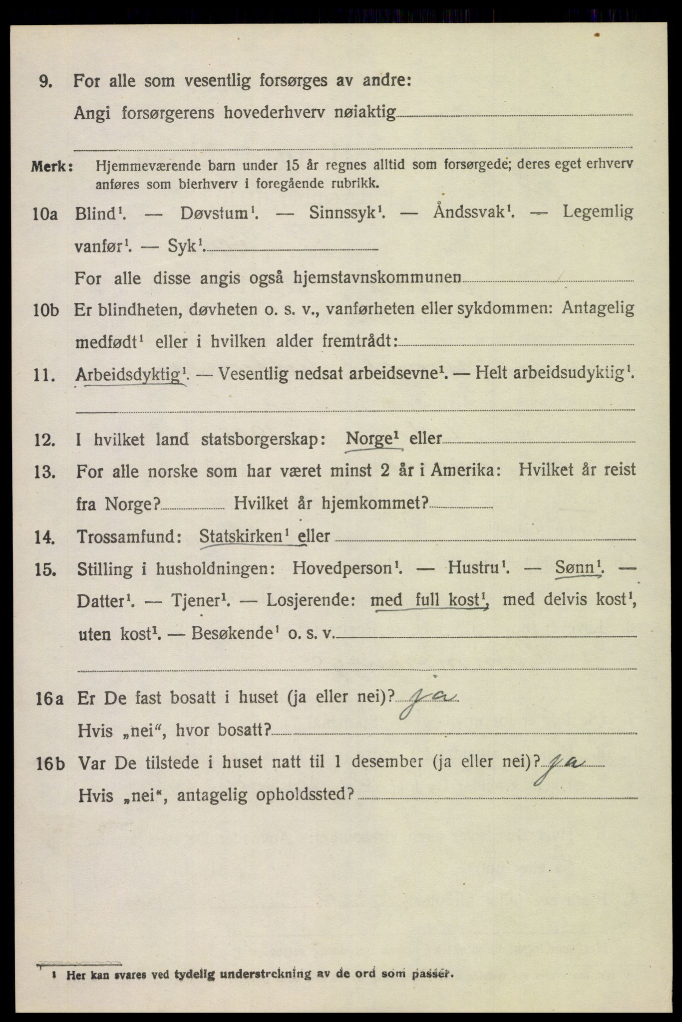 SAH, 1920 census for Jevnaker, 1920, p. 2228