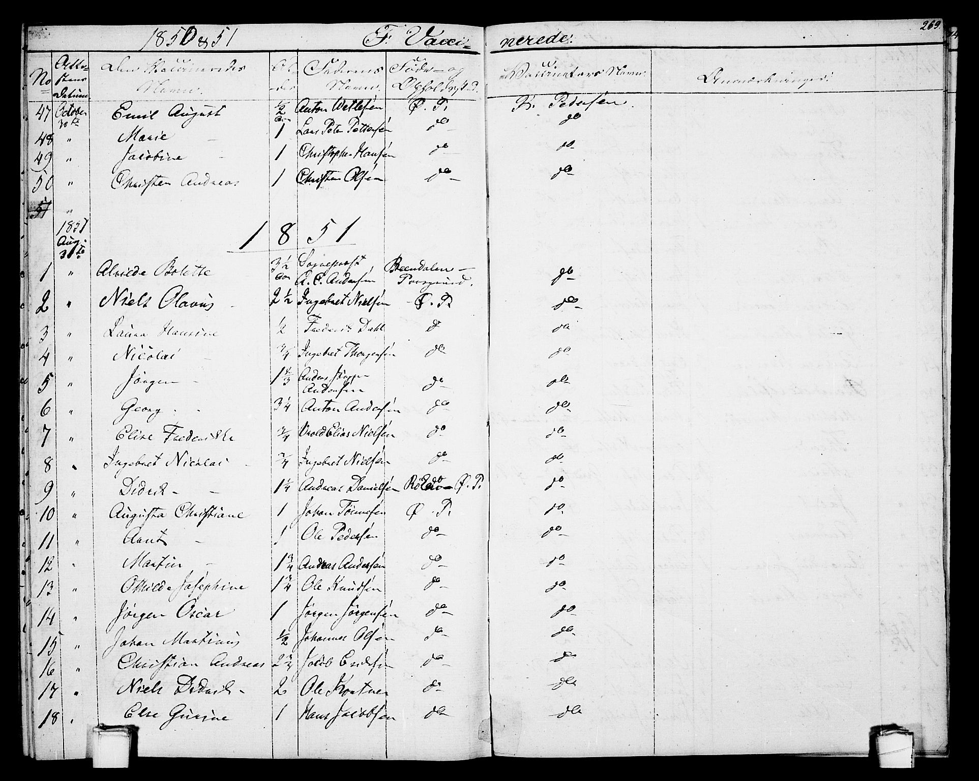 Porsgrunn kirkebøker , SAKO/A-104/G/Gb/L0003: Parish register (copy) no. II 3, 1841-1852, p. 269