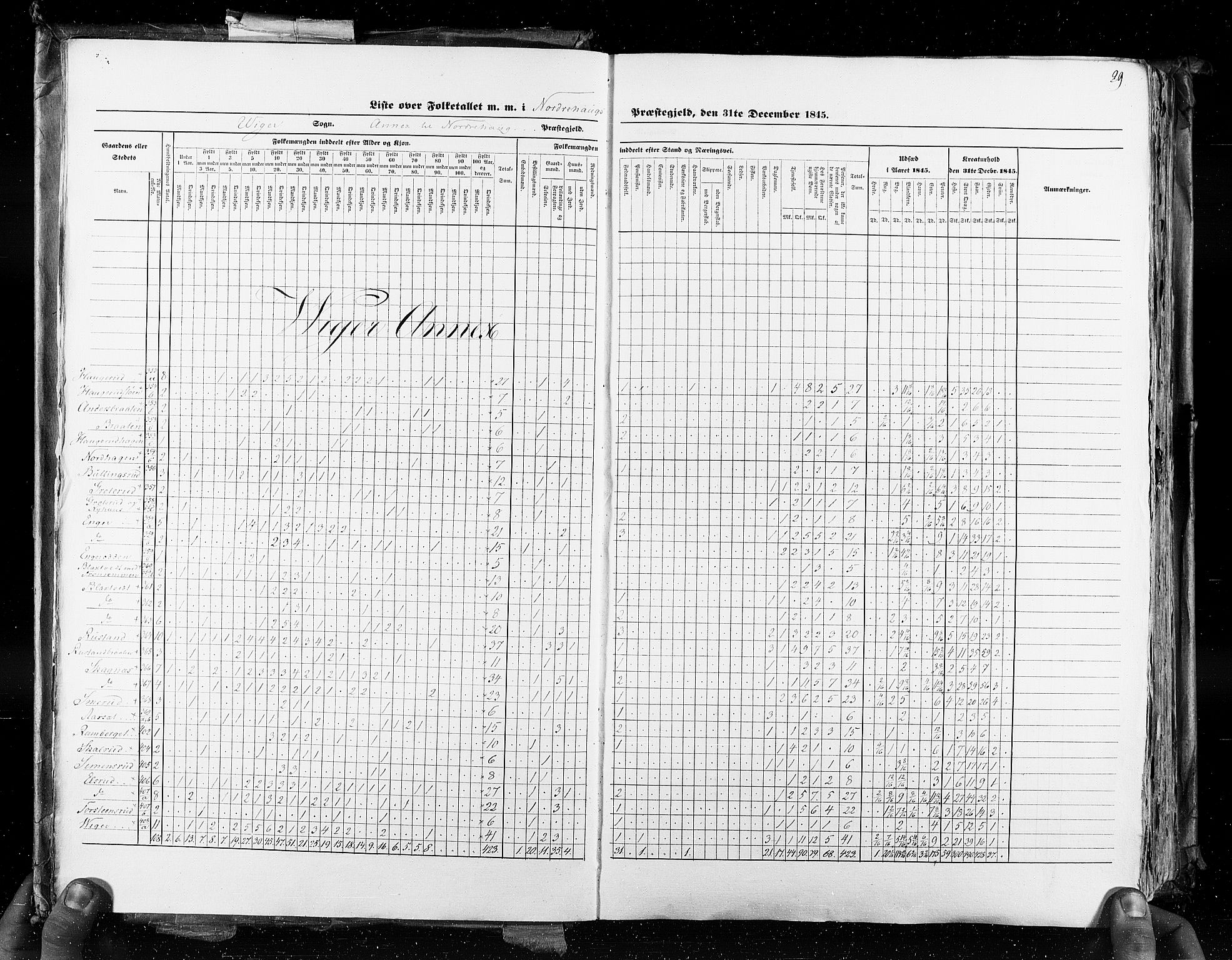 RA, Census 1845, vol. 4: Buskerud amt og Jarlsberg og Larvik amt, 1845, p. 29