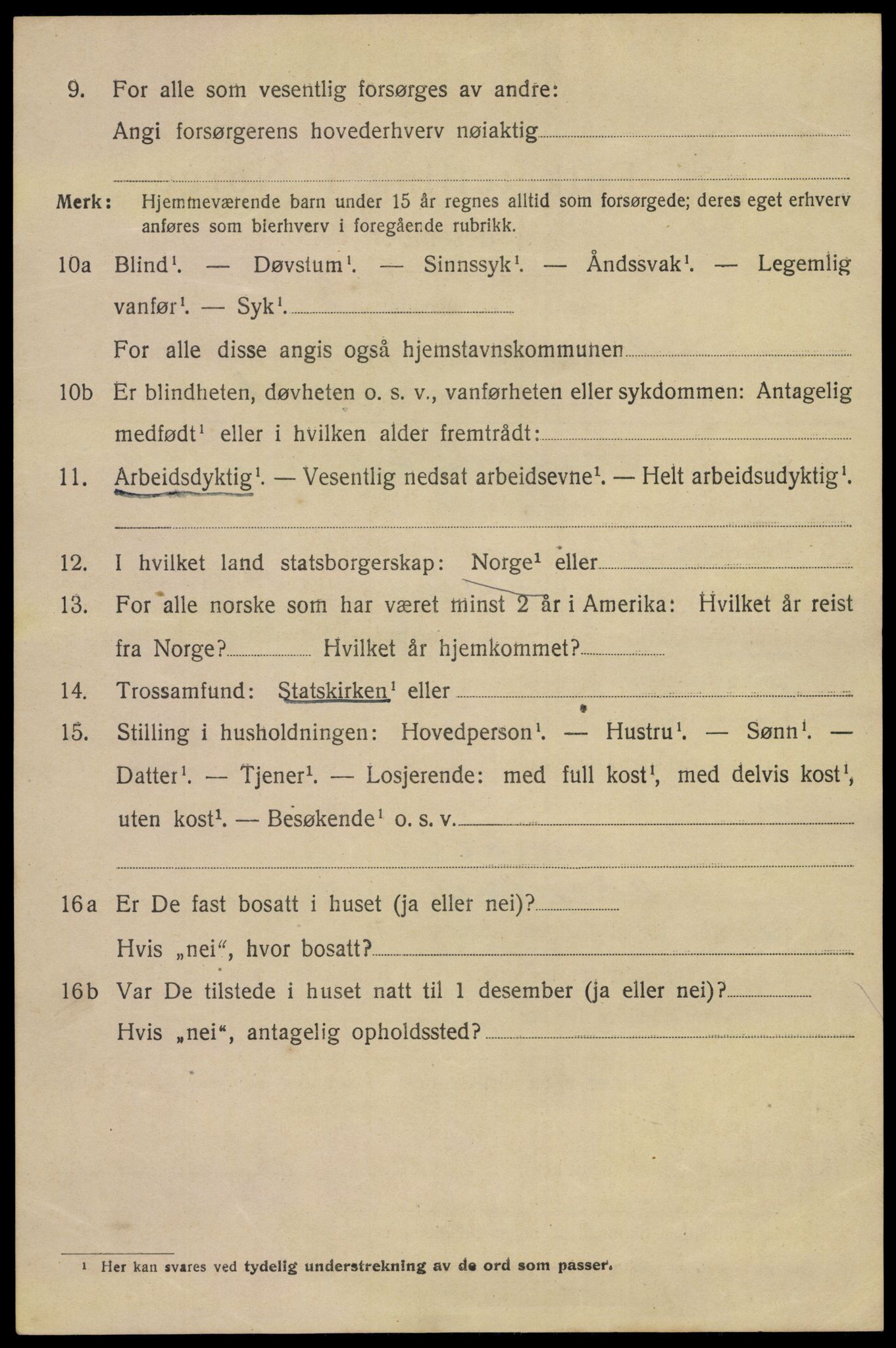 SAKO, 1920 census for Porsgrunn, 1920, p. 18912