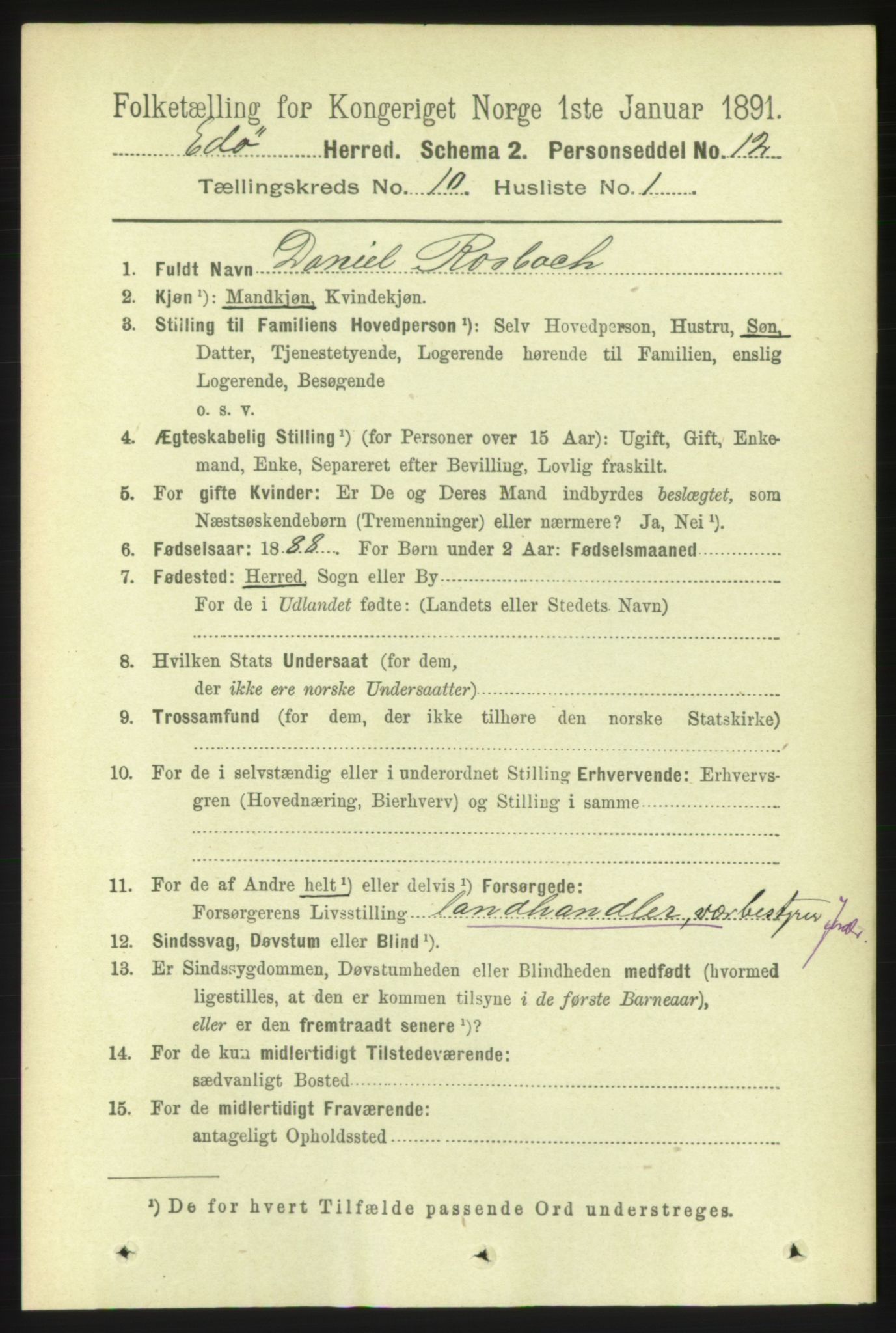 RA, 1891 census for 1573 Edøy, 1891, p. 2649