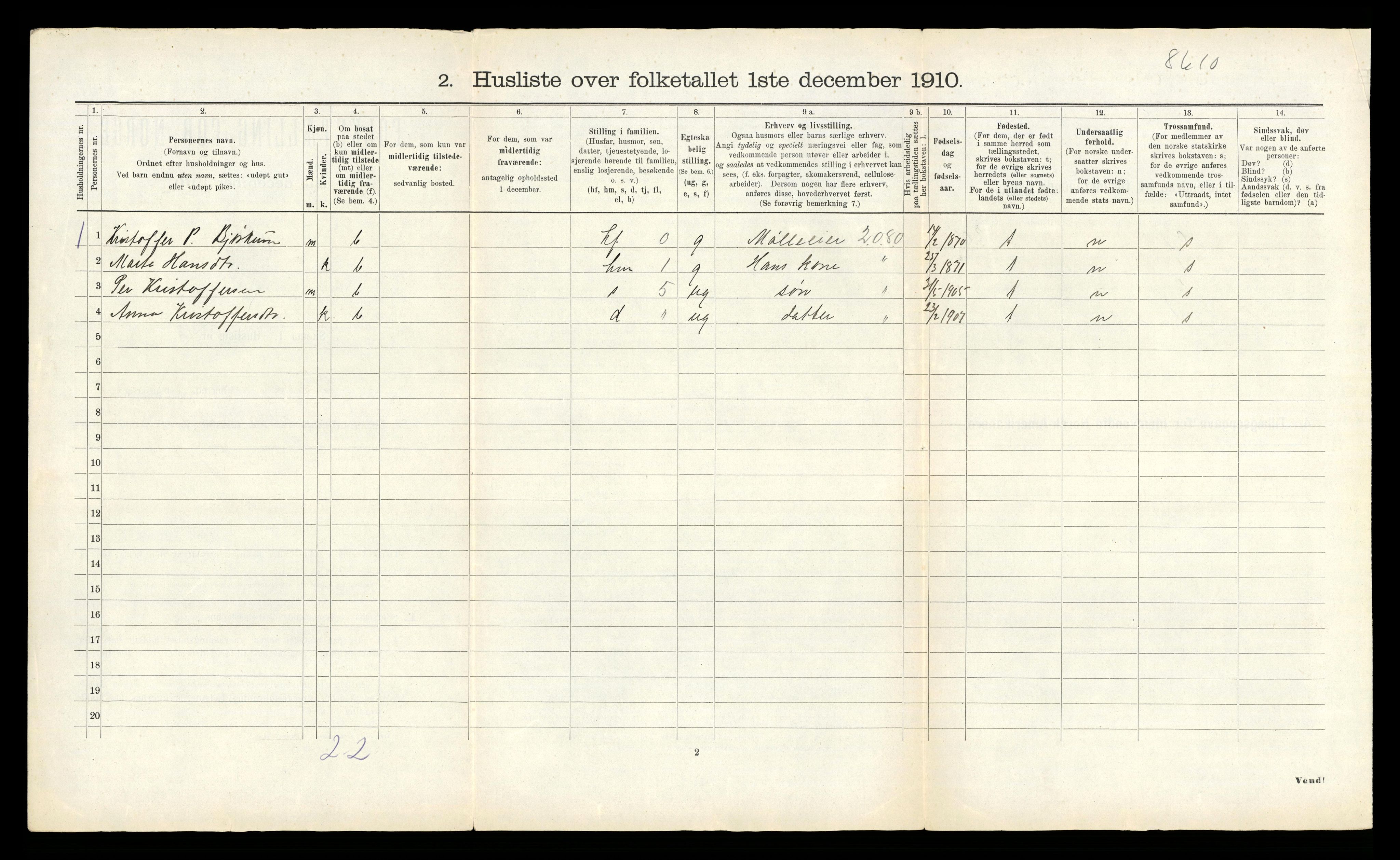 RA, 1910 census for Lærdal, 1910, p. 35