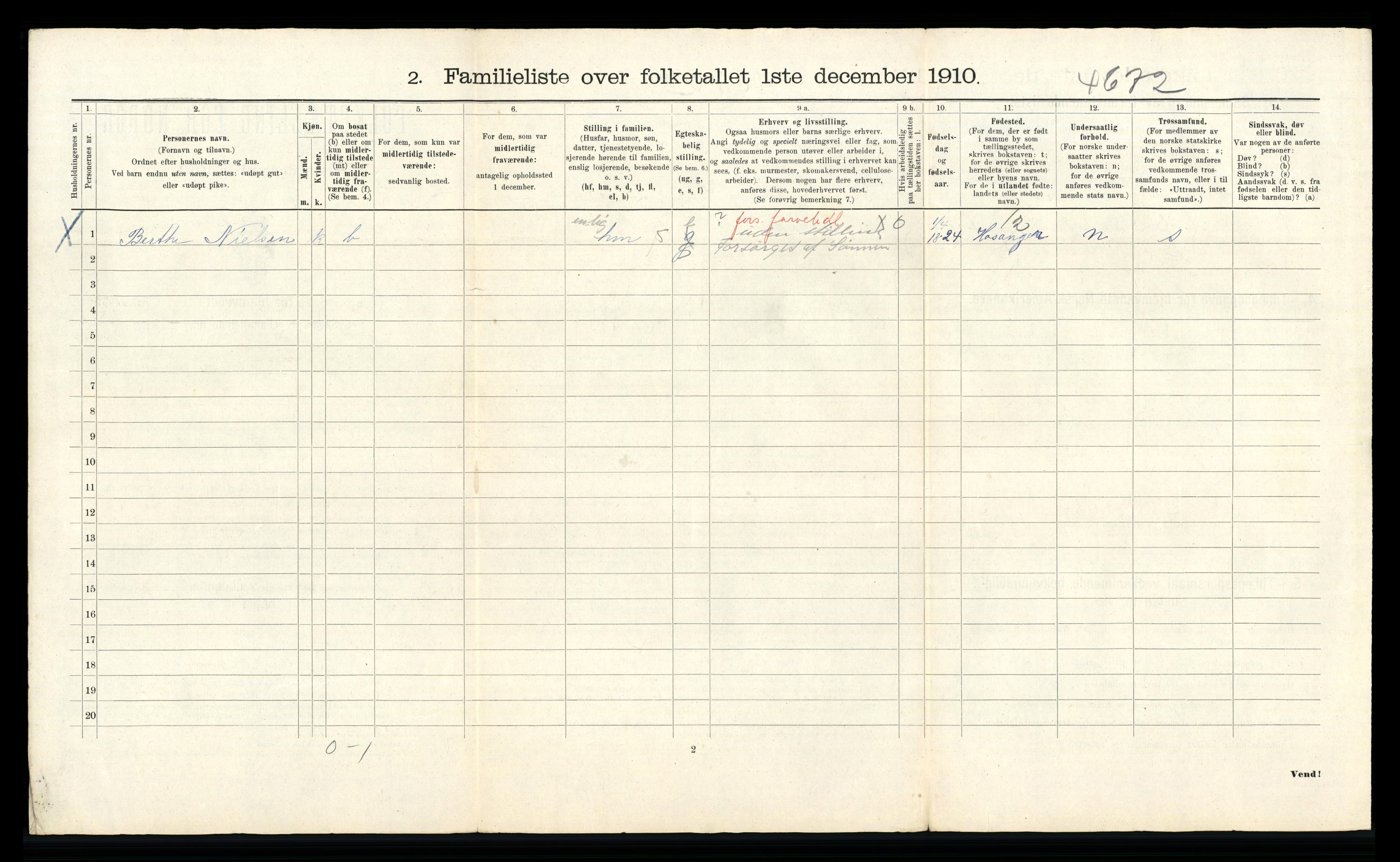 RA, 1910 census for Bergen, 1910, p. 36762