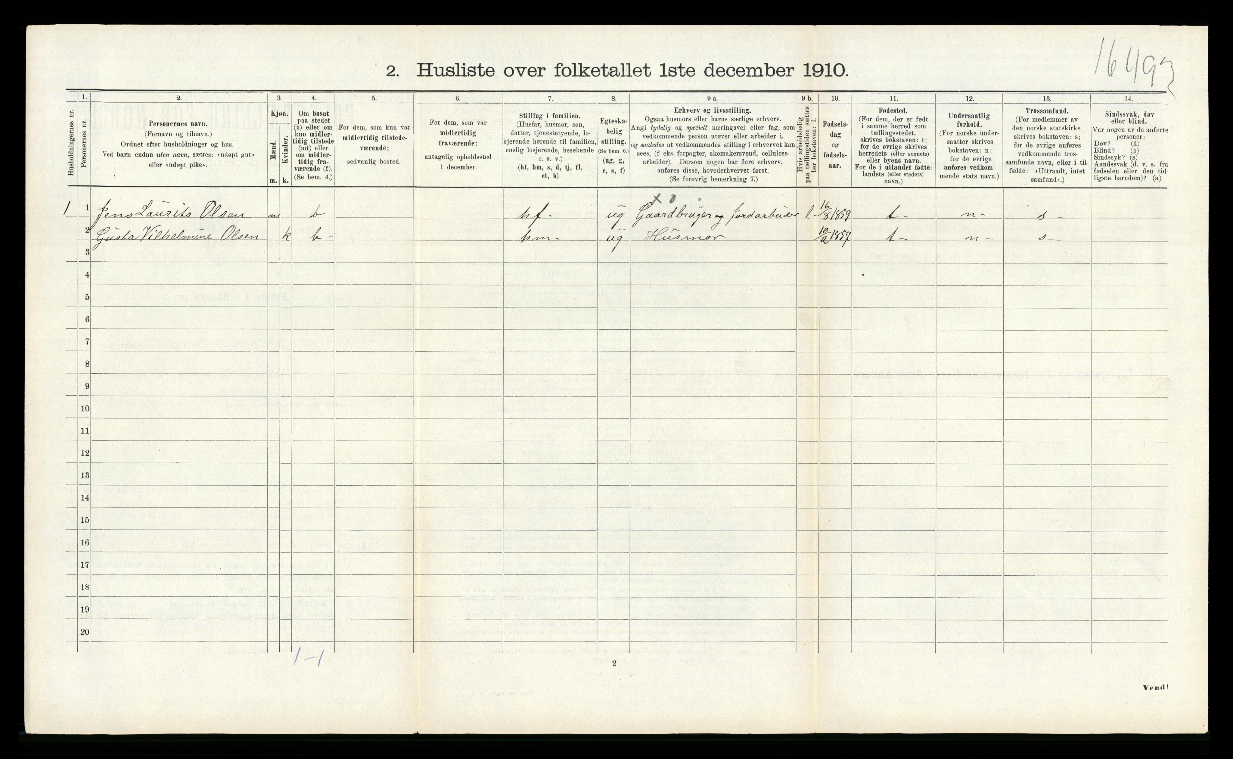 RA, 1910 census for Halse og Harkmark, 1910, p. 567