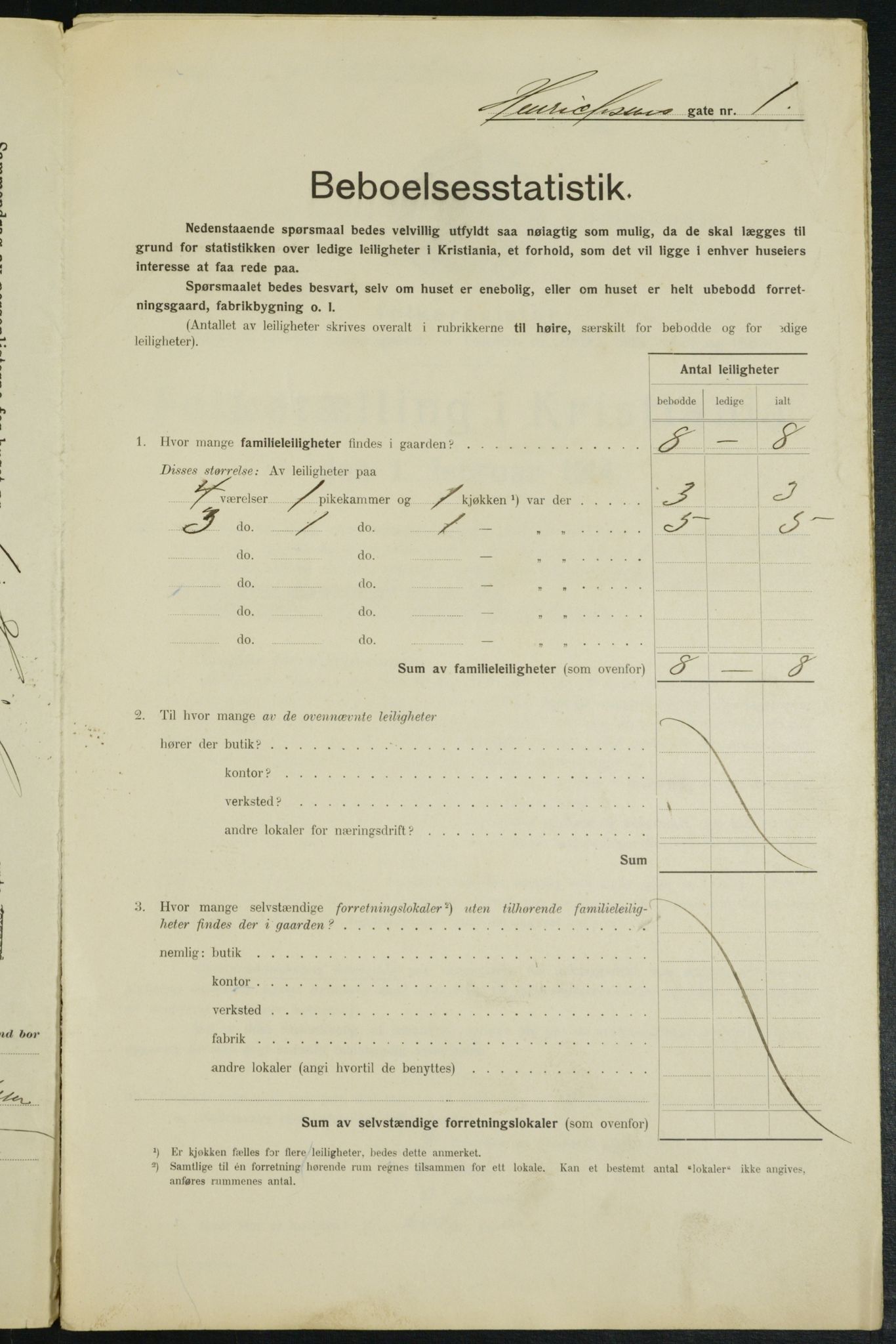 OBA, Municipal Census 1914 for Kristiania, 1914, p. 38526