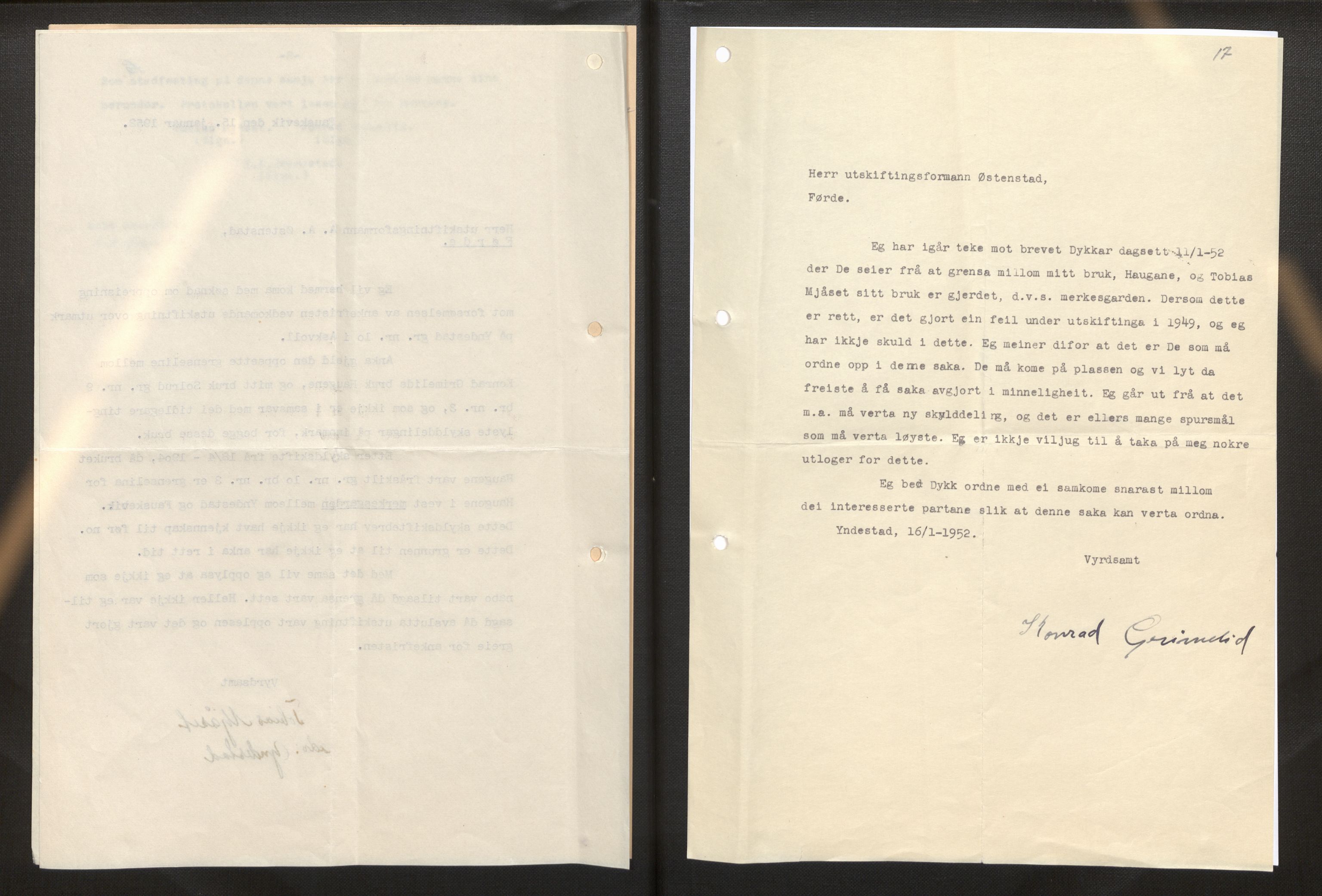 Sogn og Fjordane jordskiftedøme - III Sunnfjord jordskiftedistrikt, AV/SAB-A-6201/B/Bb/L0002: Askvoll gnr. 7-11, 1939-1952, p. 123