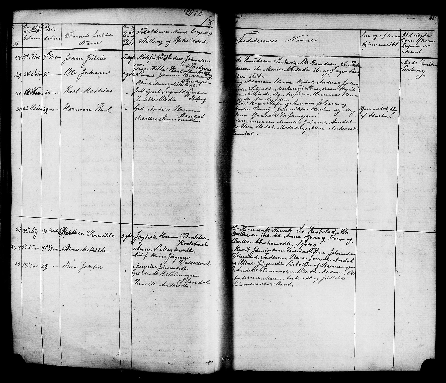 Kinn sokneprestembete, AV/SAB-A-80801/H/Hab/Habc/L0002: Parish register (copy) no. C 2, 1869-1918, p. 60