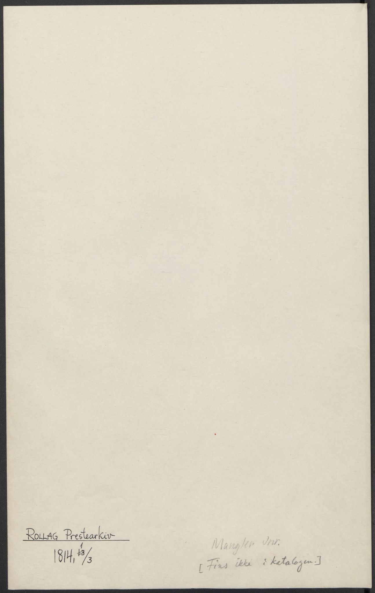 Riksarkivets diplomsamling, AV/RA-EA-5965/F15/L0018: Prestearkiv - Buskerud, 1764-1814, p. 293