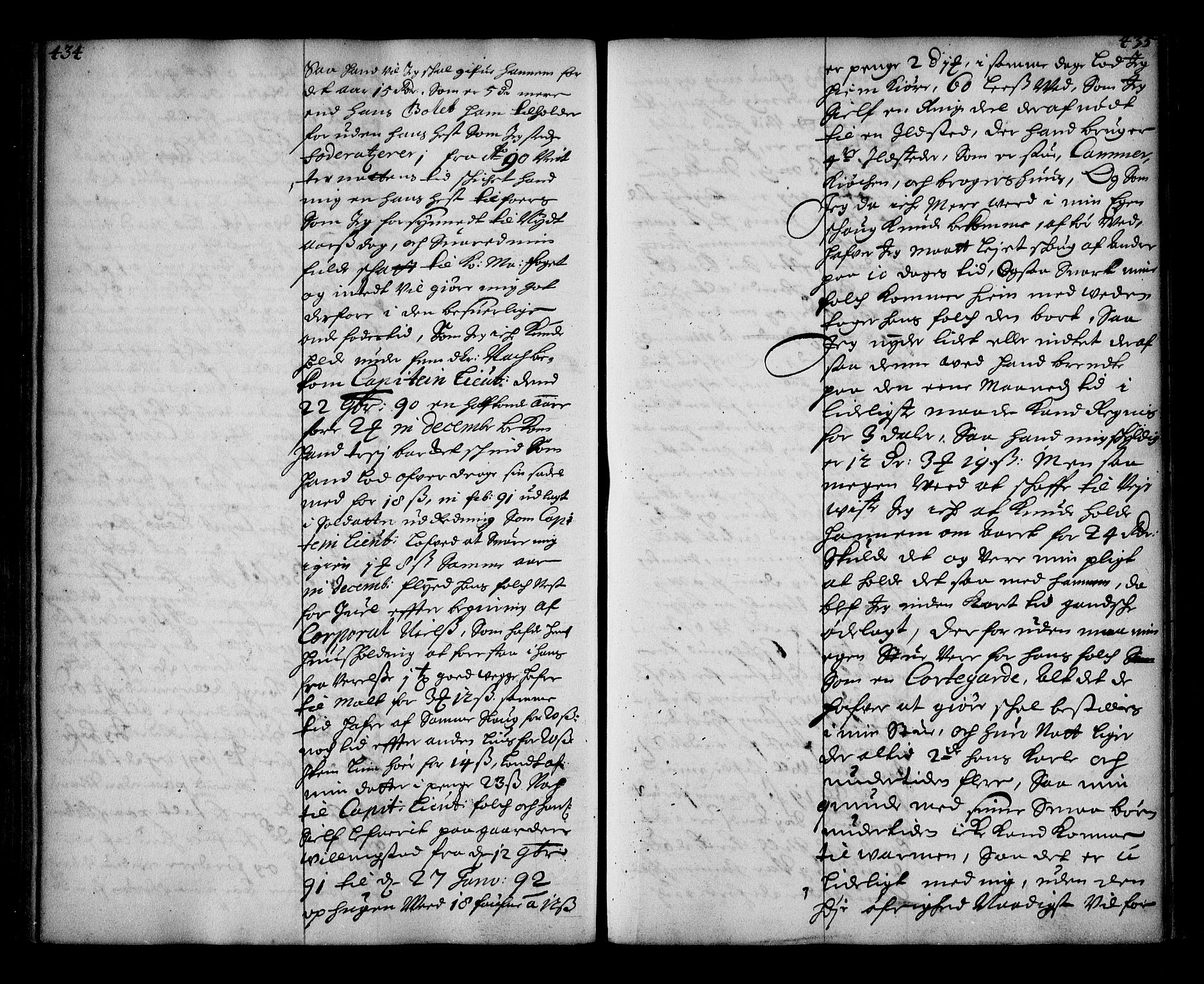 Stattholderembetet 1572-1771, AV/RA-EA-2870/Ae/L0009: Supplikasjons- og resolusjonsprotokoll, 1691-1692, p. 434-435