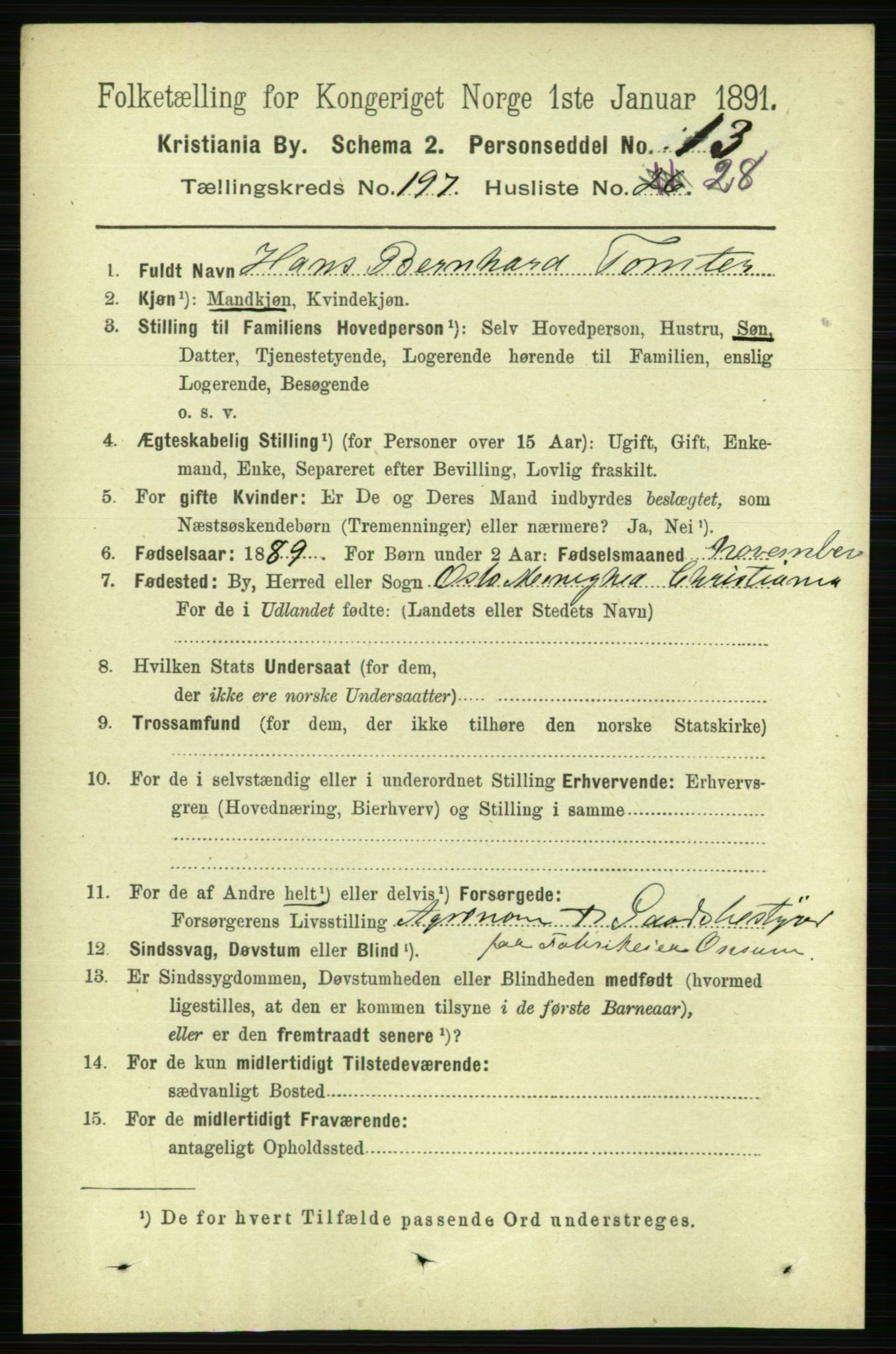 RA, 1891 census for 0301 Kristiania, 1891, p. 119202