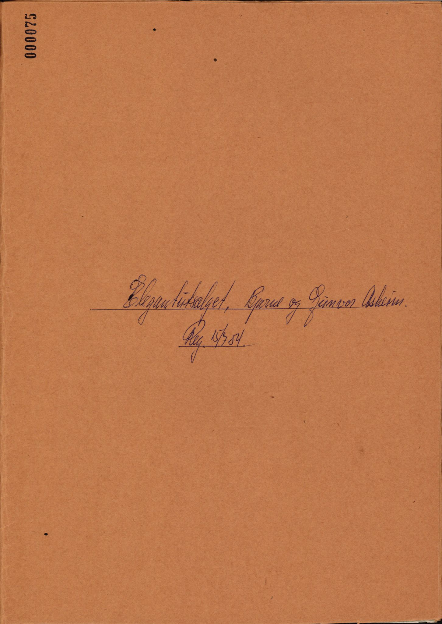 Stavanger byfogd, SAST/A-101408/002/J/Jd/Jde/L0001: Registreringsmeldinger og bilag. Enkeltmannsforetak, 1-350, 1891-1967, p. 245