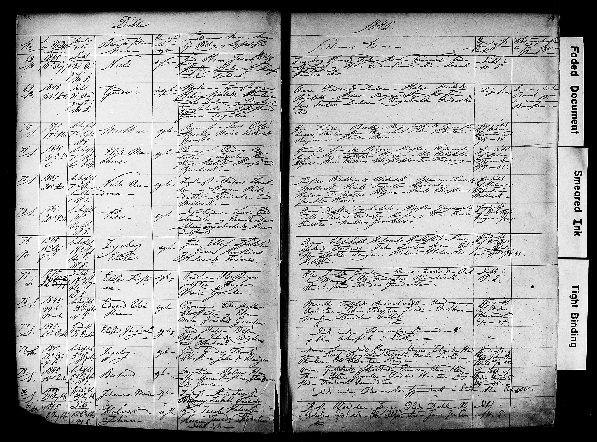 Solum kirkebøker, AV/SAKO-A-306/F/Fa/L0006: Parish register (official) no. I 6, 1844-1855, p. 14