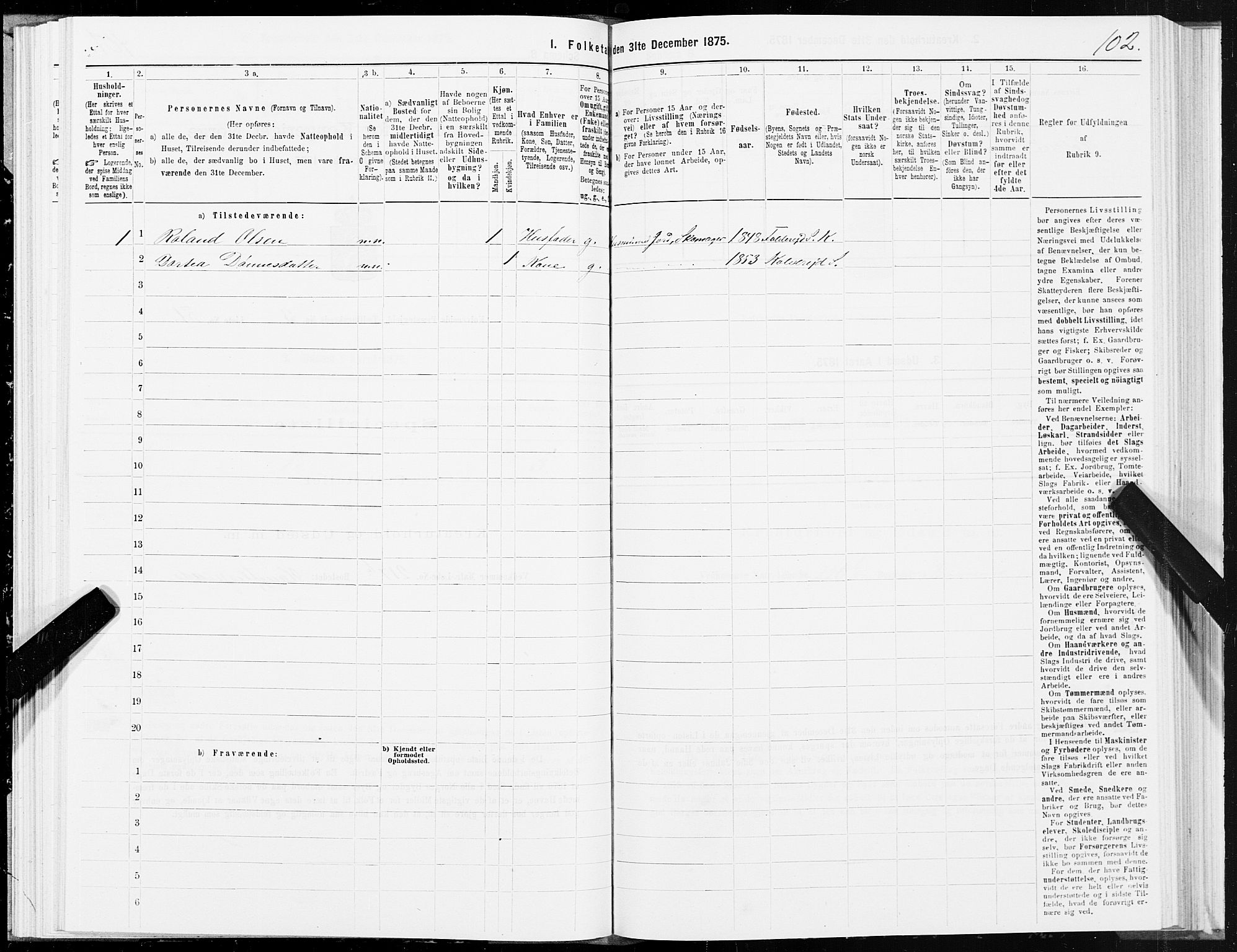SAT, 1875 census for 1752P Kolvereid, 1875, p. 2102
