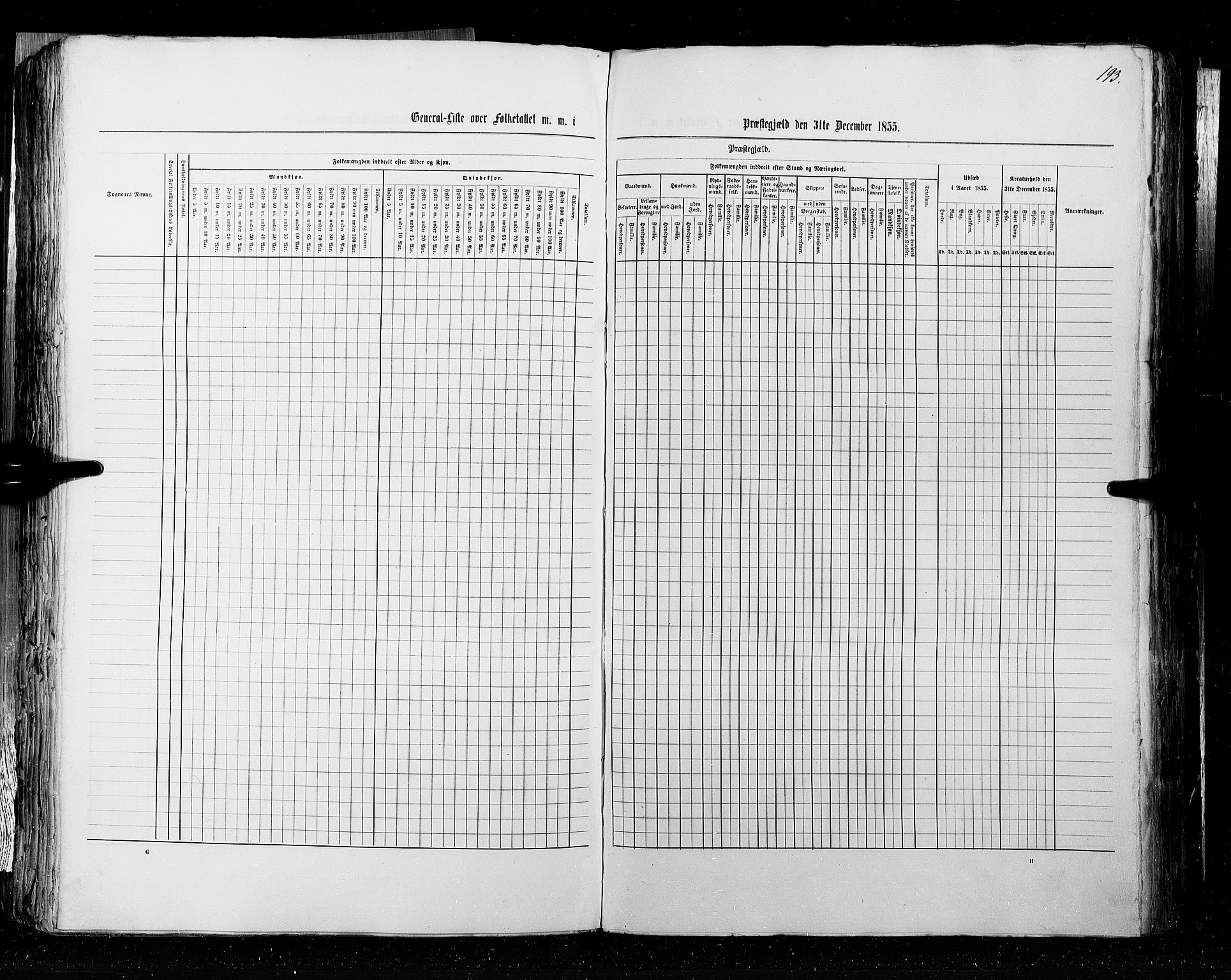 RA, Census 1855, vol. 3: Bratsberg amt, Nedenes amt og Lister og Mandal amt, 1855, p. 193