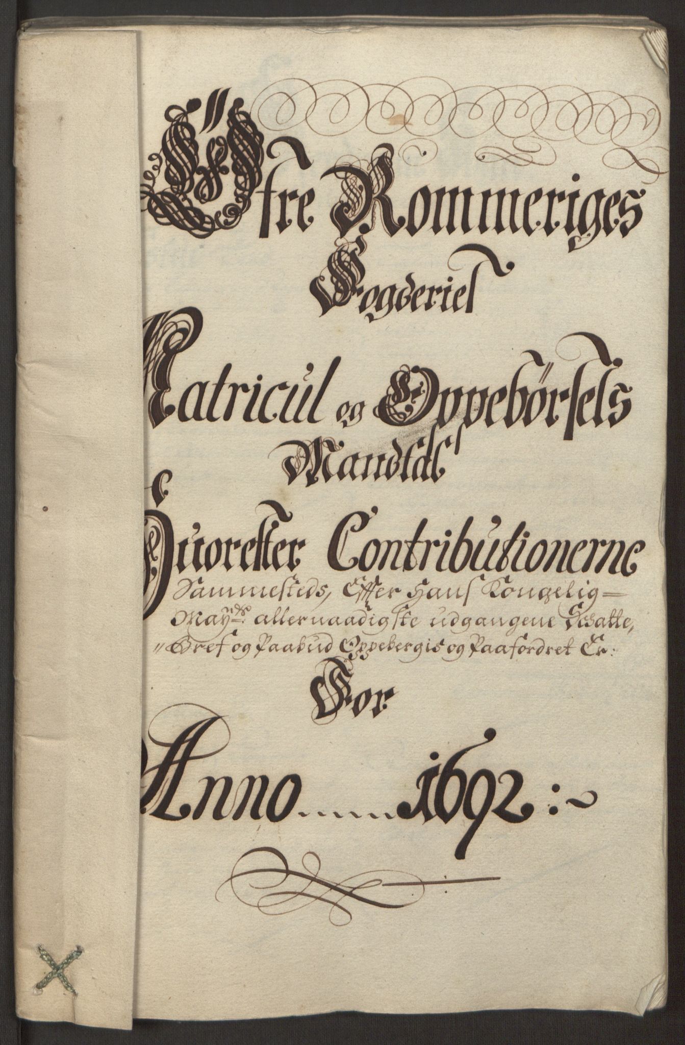 Rentekammeret inntil 1814, Reviderte regnskaper, Fogderegnskap, RA/EA-4092/R12/L0704: Fogderegnskap Øvre Romerike, 1692, p. 76