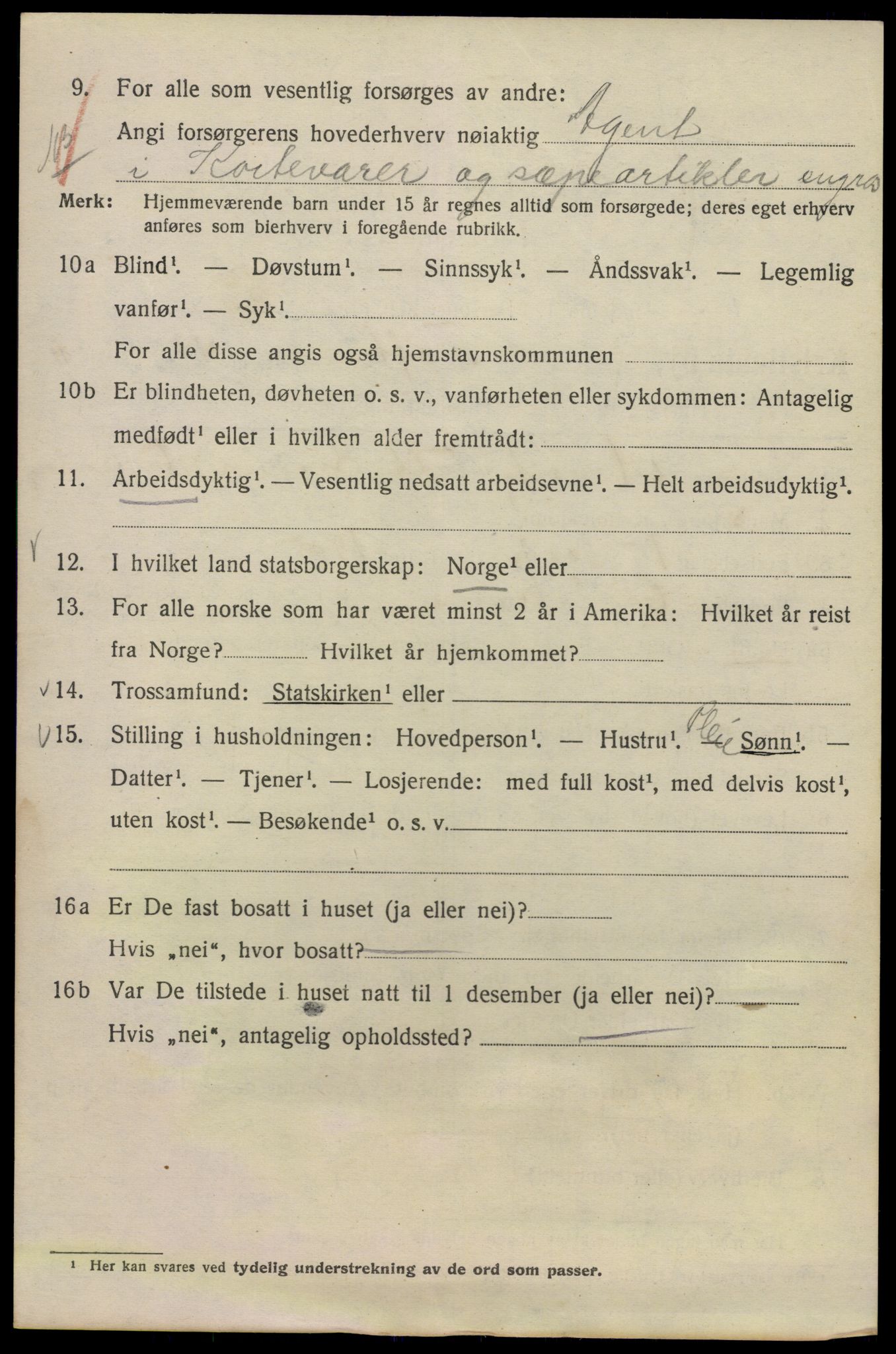 SAO, 1920 census for Kristiania, 1920, p. 585024