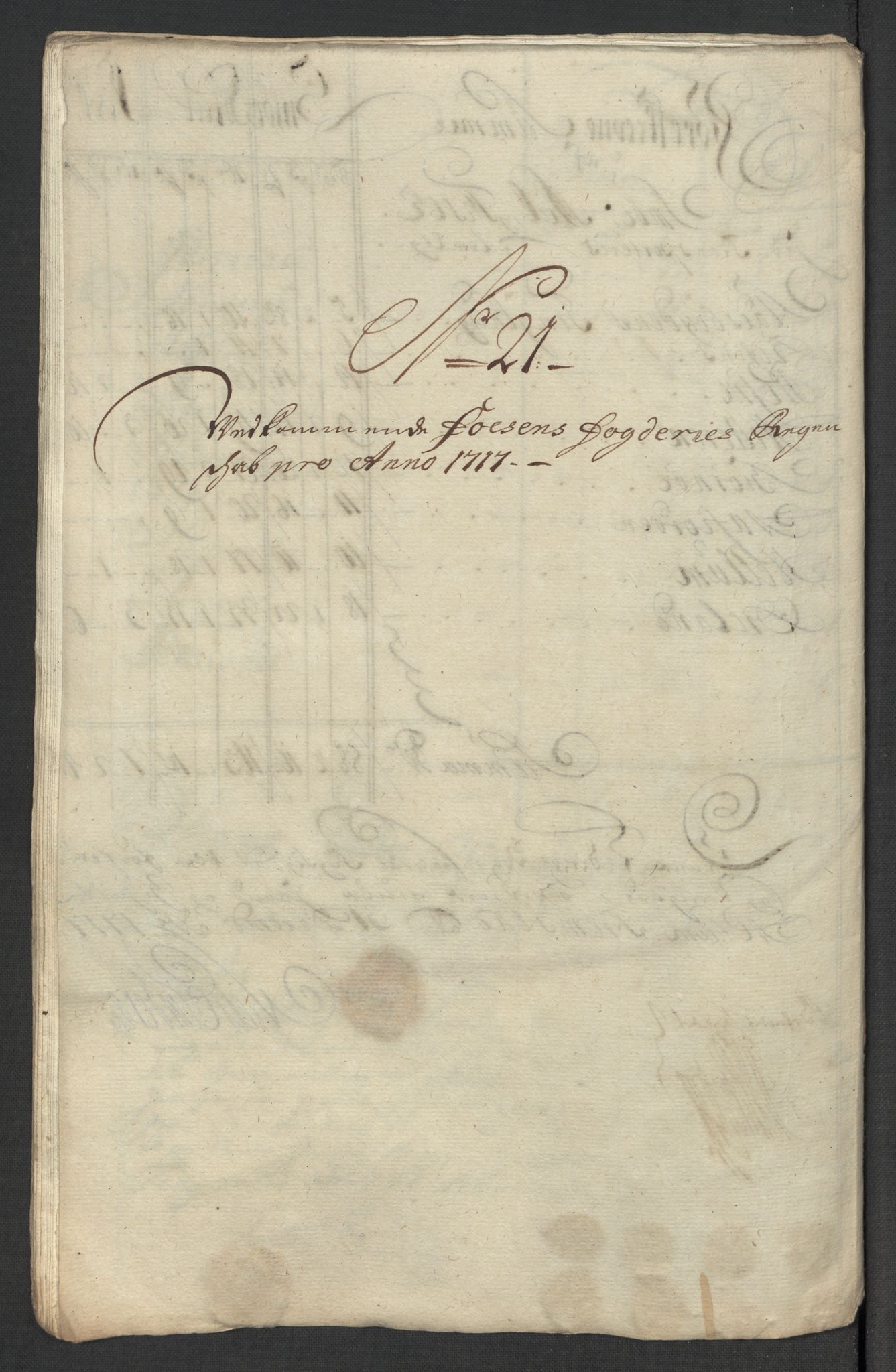 Rentekammeret inntil 1814, Reviderte regnskaper, Fogderegnskap, RA/EA-4092/R57/L3865: Fogderegnskap Fosen, 1717, p. 187