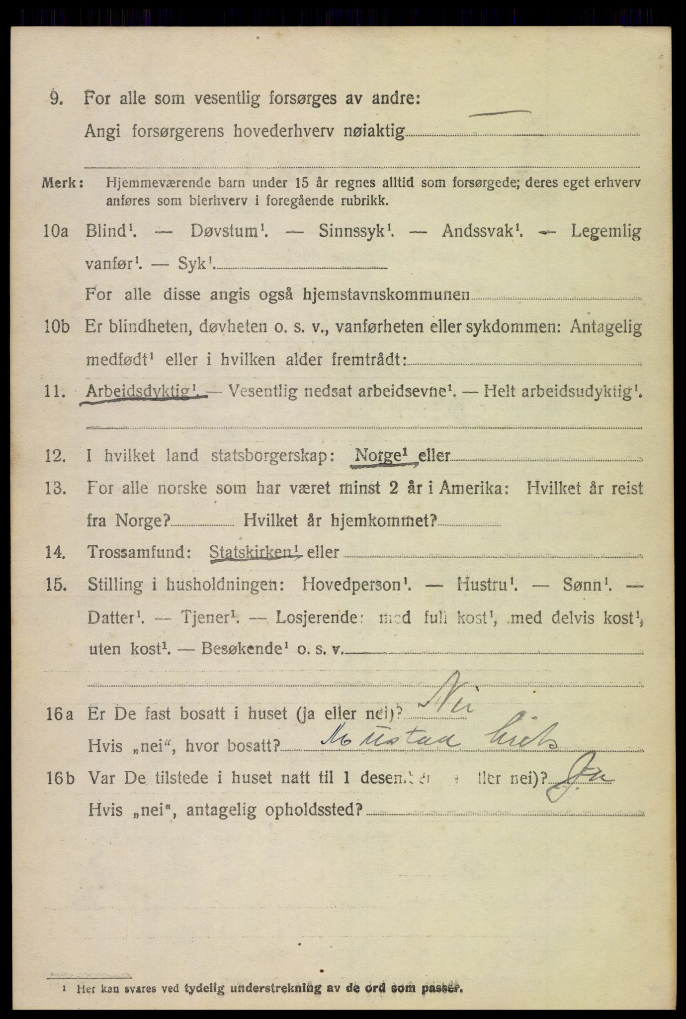 SAH, 1920 census for Vardal, 1920, p. 2108