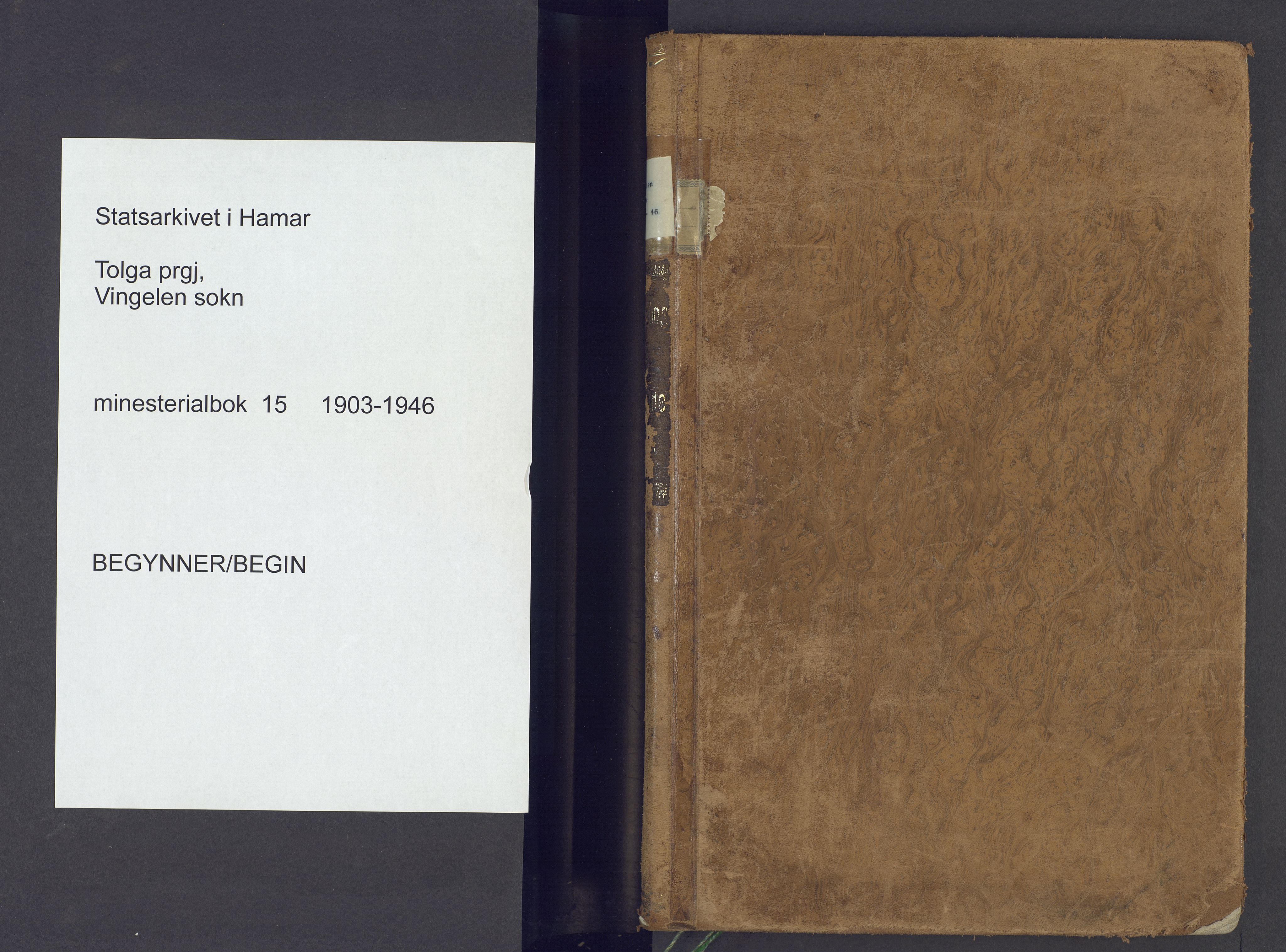 Tolga prestekontor, SAH/PREST-062/K/L0015: Parish register (official) no. 15, 1903-1946