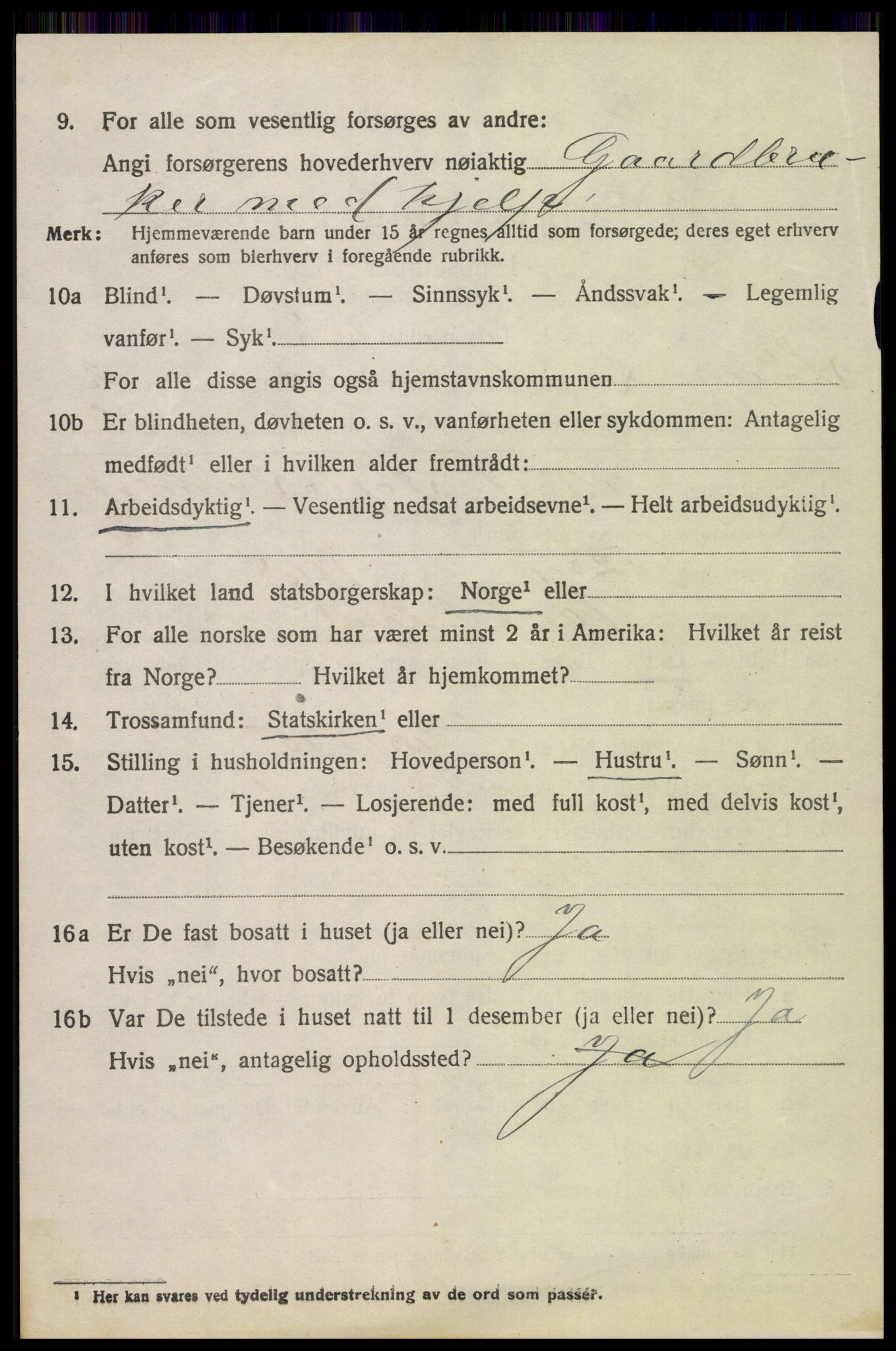 SAH, 1920 census for Søndre Land, 1920, p. 2196