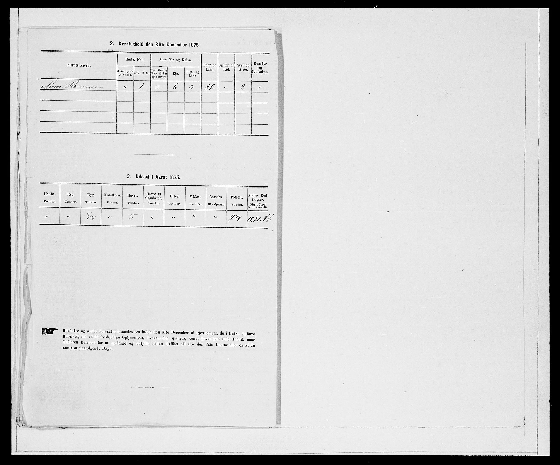 SAB, 1875 Census for 1443P Eid, 1875, p. 885