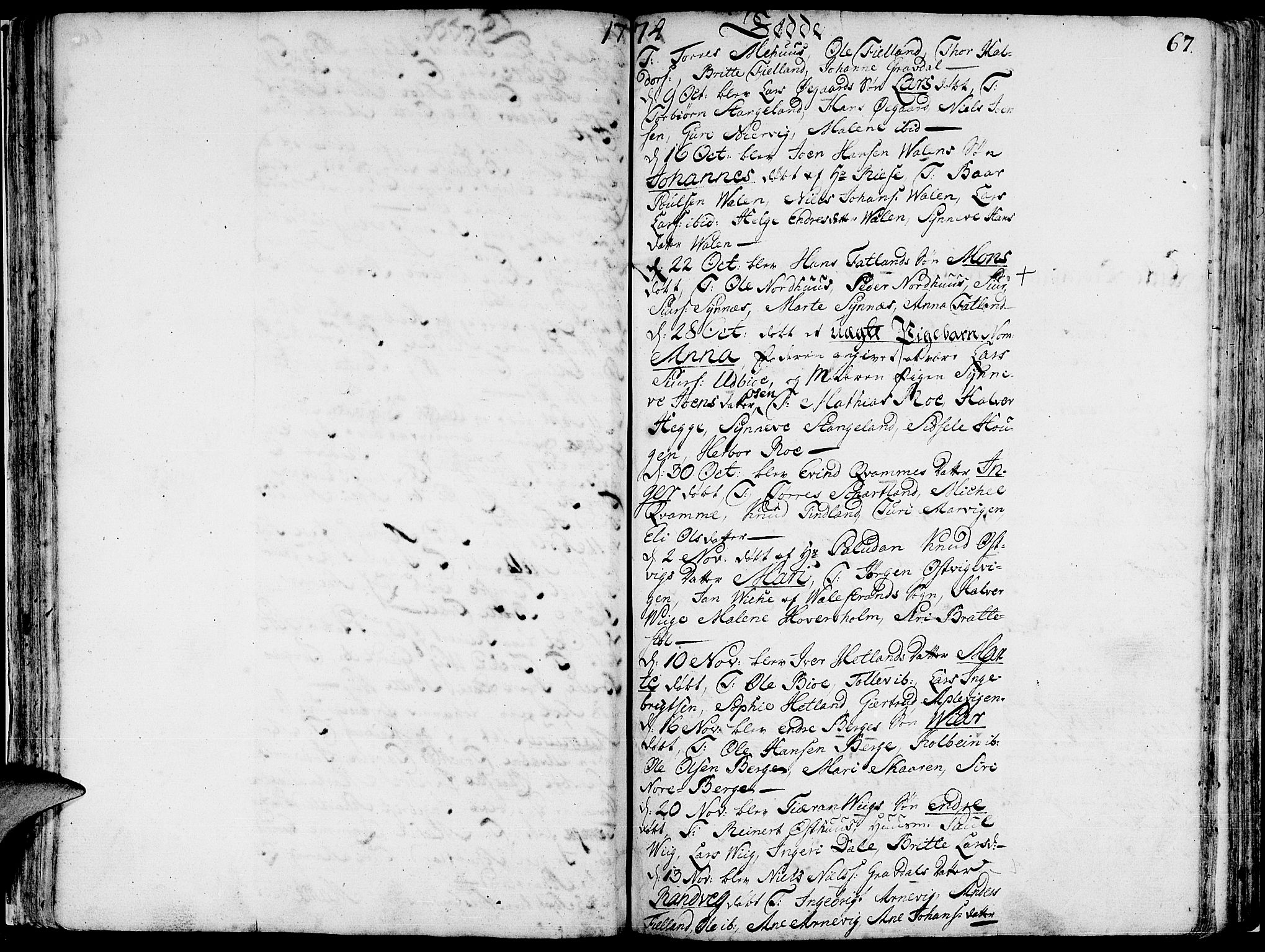 Fjelberg sokneprestembete, SAB/A-75201/H/Haa: Parish register (official) no. A 2, 1760-1788, p. 67