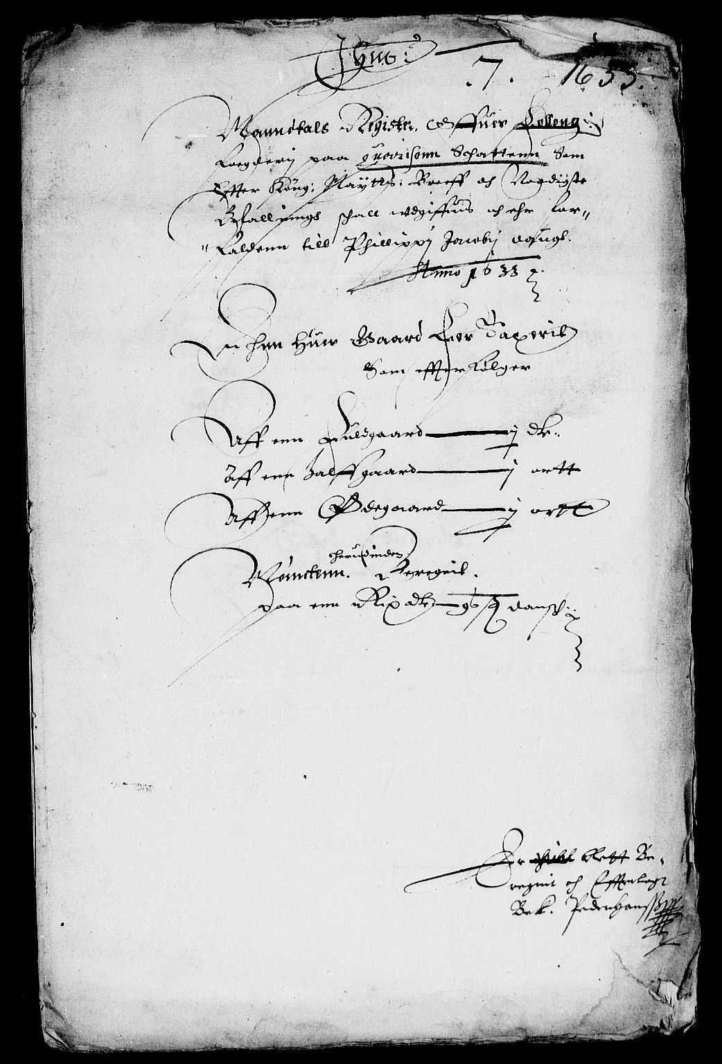 Rentekammeret inntil 1814, Reviderte regnskaper, Lensregnskaper, AV/RA-EA-5023/R/Rb/Rba/L0112: Akershus len, 1632-1633
