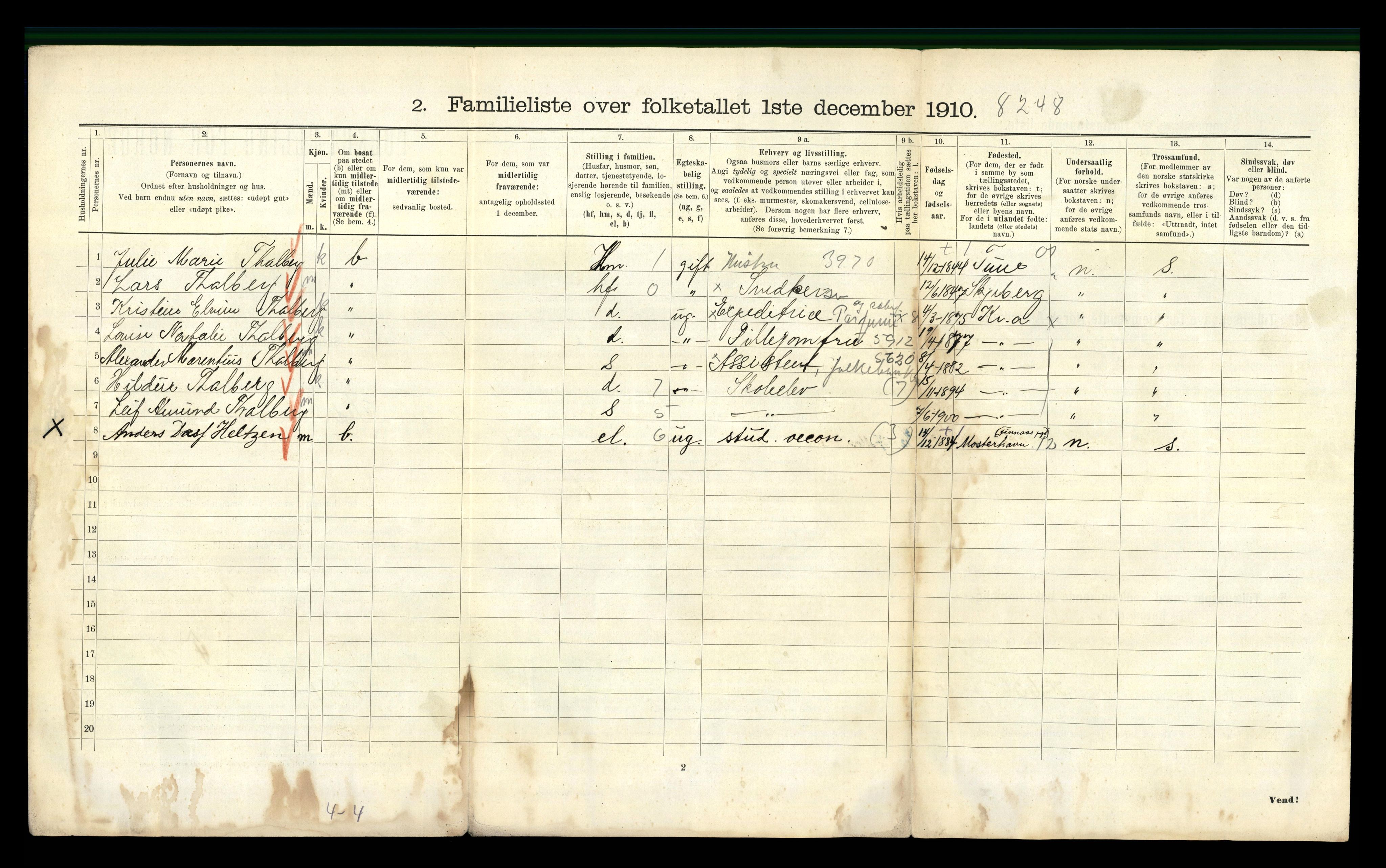 RA, 1910 census for Kristiania, 1910, p. 76502