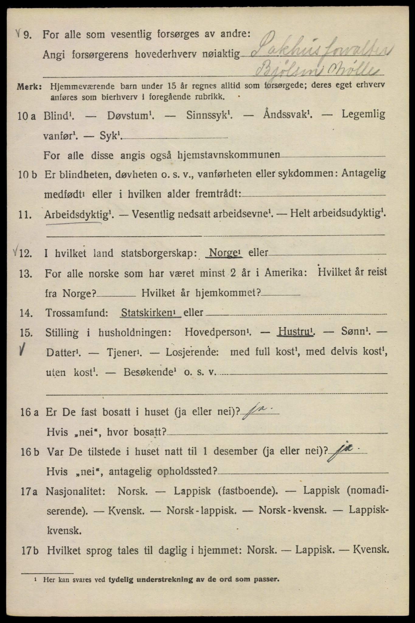 SAO, 1920 census for Kristiania, 1920, p. 596976