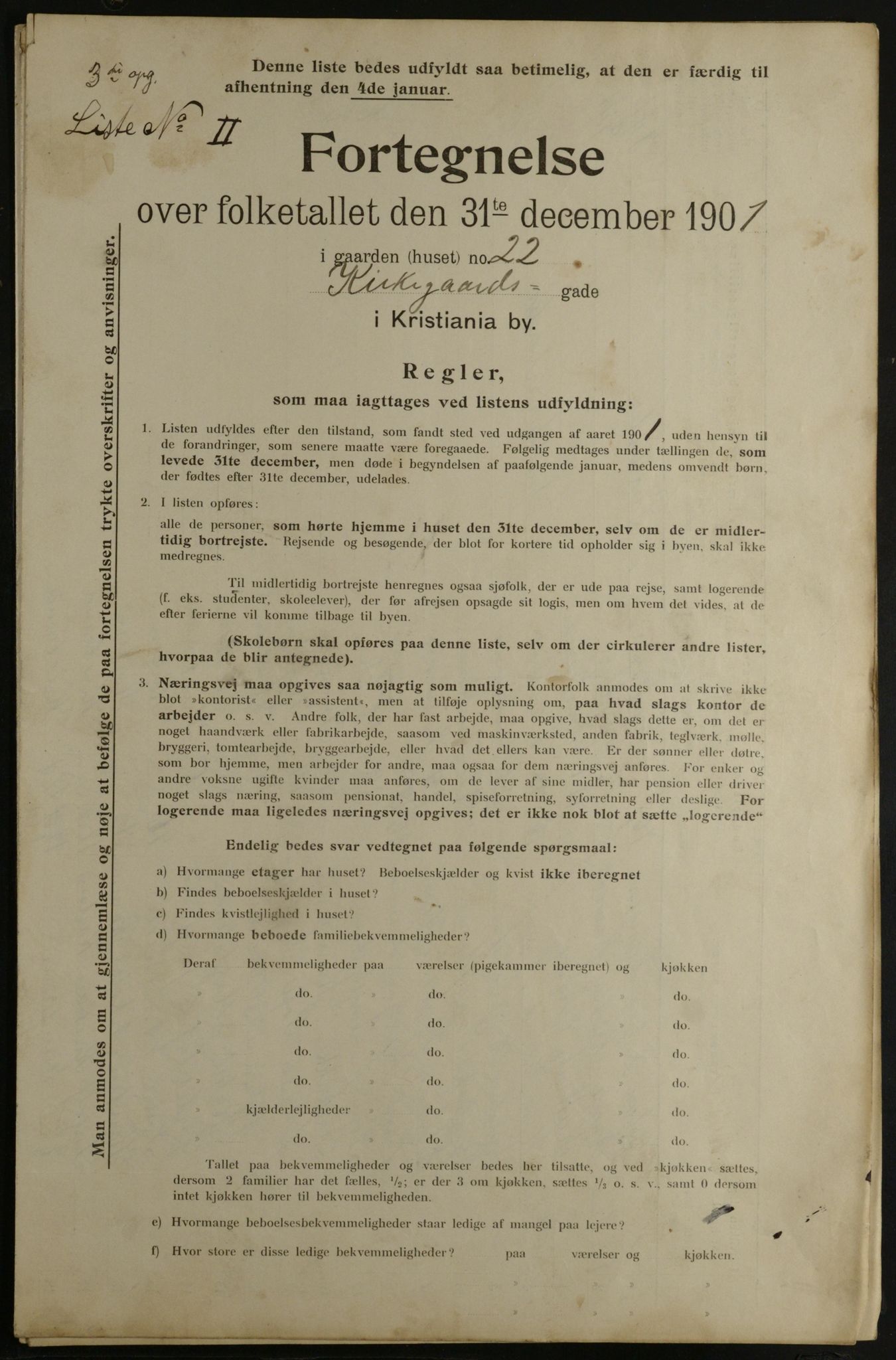 OBA, Municipal Census 1901 for Kristiania, 1901, p. 7852