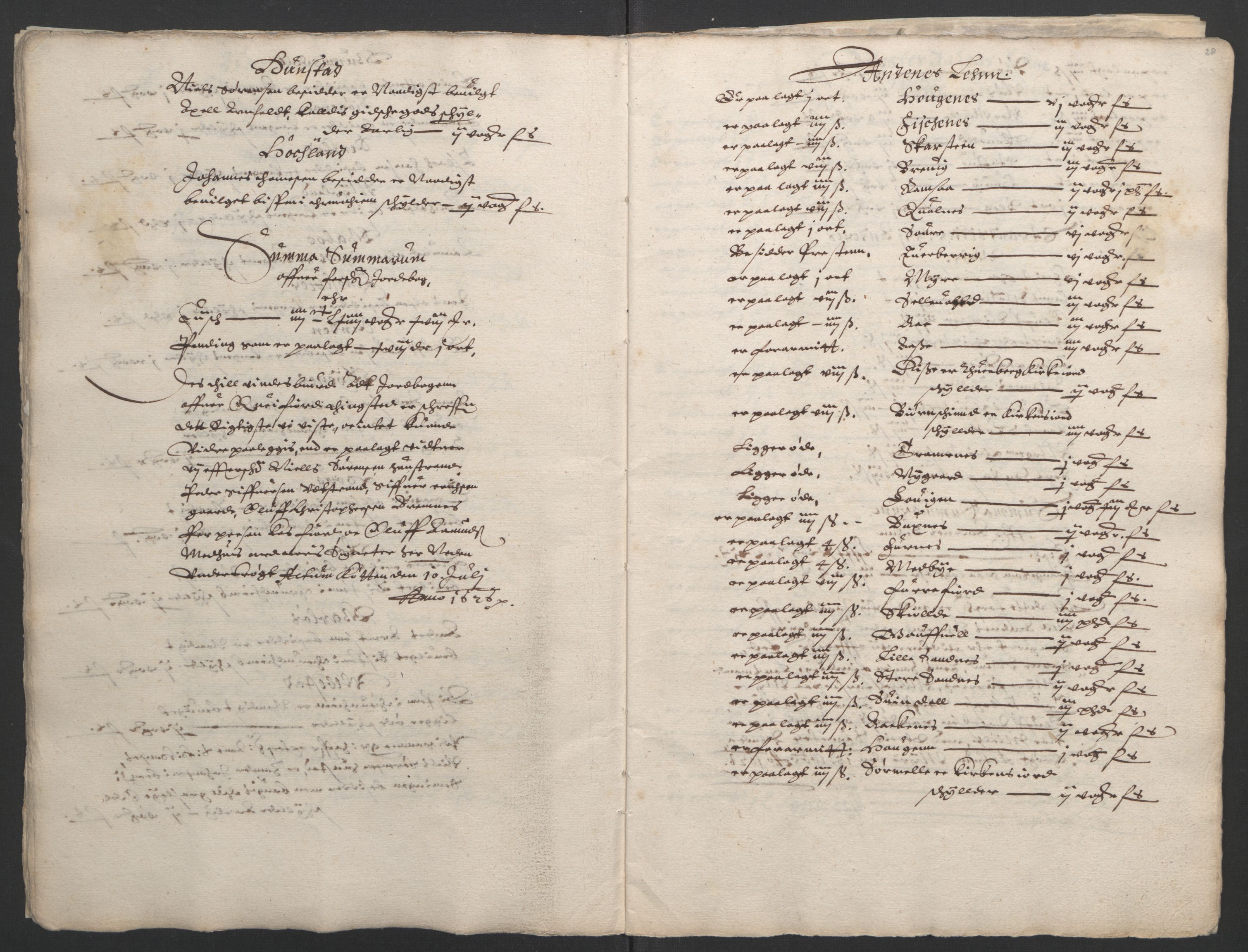 Stattholderembetet 1572-1771, RA/EA-2870/Ek/L0006/0002: Jordebøker til utlikning av garnisonsskatt 1624-1626: / Jordebøker for de nordlandske len, 1626, p. 22