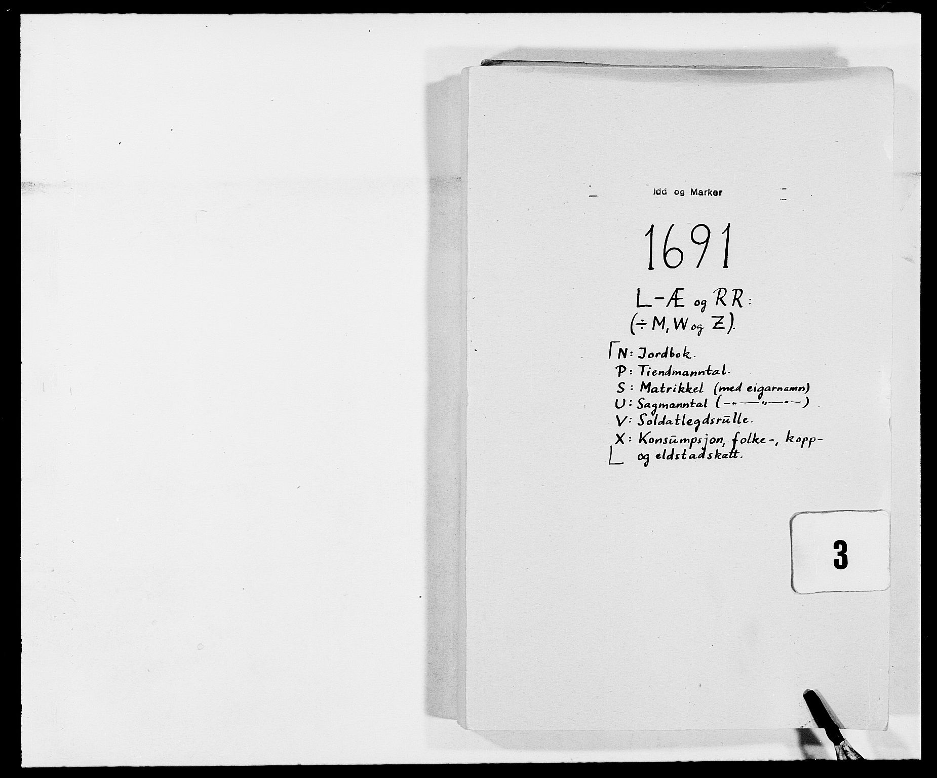 Rentekammeret inntil 1814, Reviderte regnskaper, Fogderegnskap, RA/EA-4092/R01/L0010: Fogderegnskap Idd og Marker, 1690-1691, p. 294