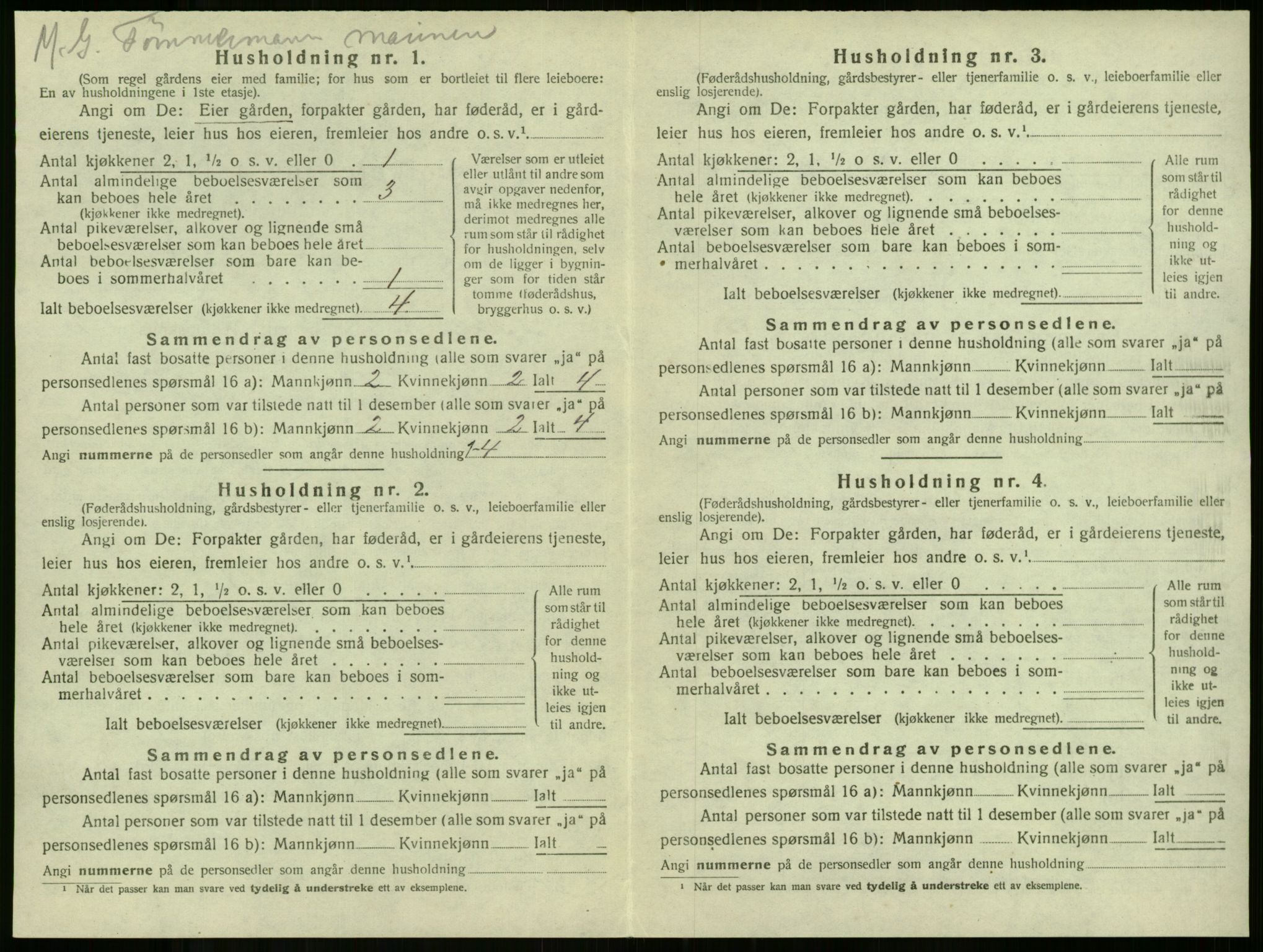 SAKO, 1920 census for Stokke, 1920, p. 273