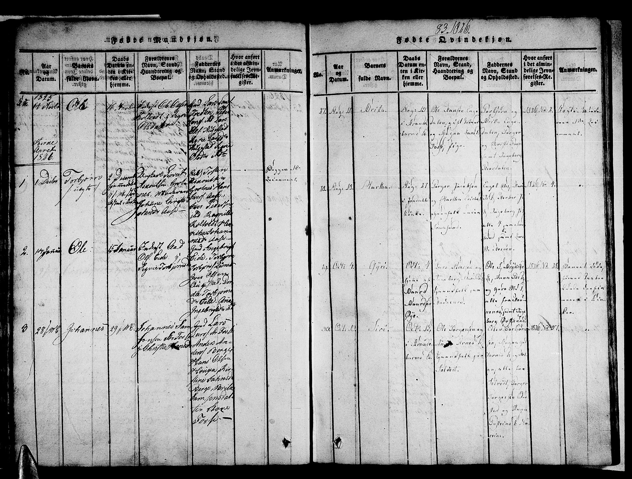 Strandebarm sokneprestembete, SAB/A-78401/H/Haa: Parish register (official) no. A 5, 1816-1826, p. 83