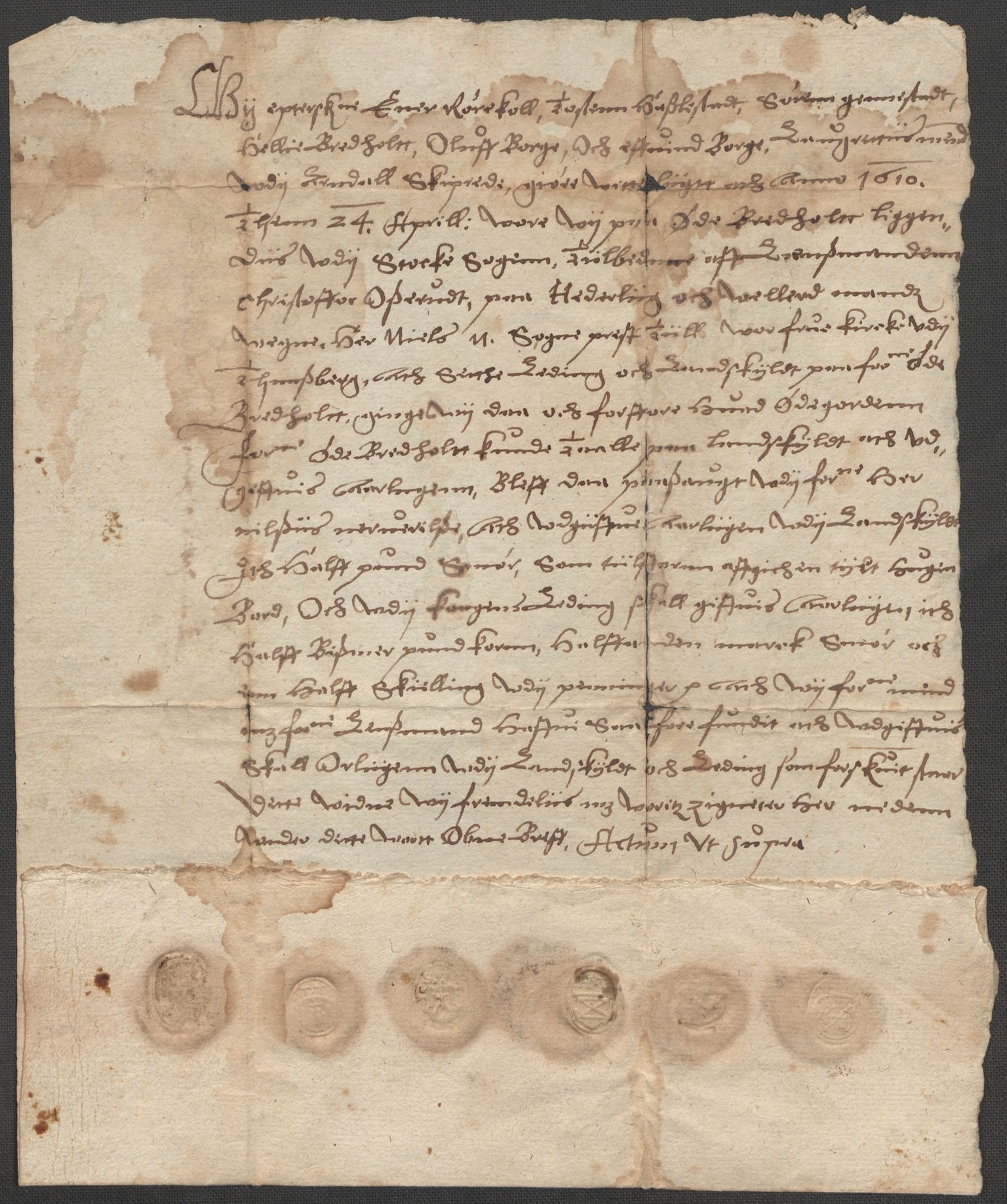 Riksarkivets diplomsamling, RA/EA-5965/F15/L0022: Prestearkiv - Vestfold, 1573-1670, p. 147