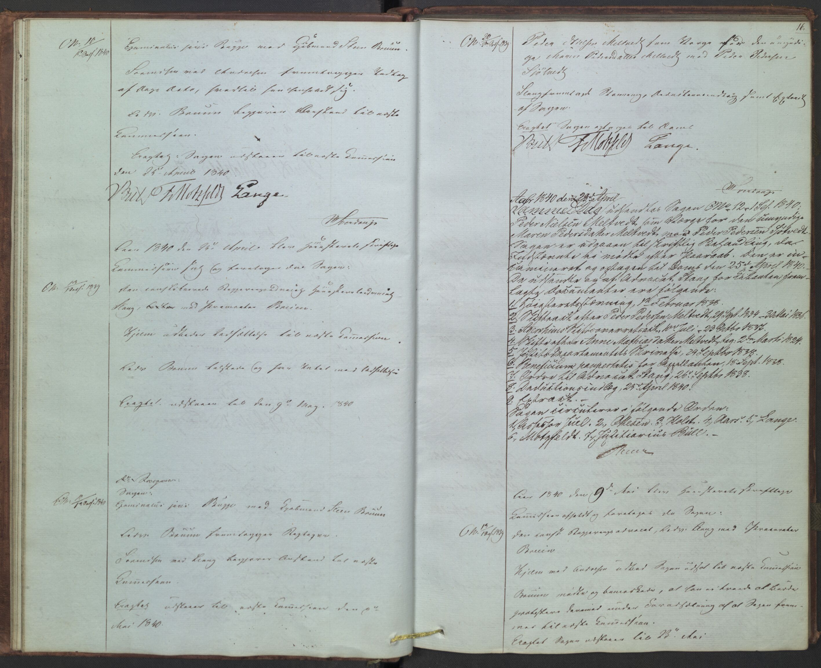 Høyesterett, AV/RA-S-1002/E/Ef/L0005: Protokoll over saker som gikk til skriftlig behandling, 1838-1843, p. 15b-16a
