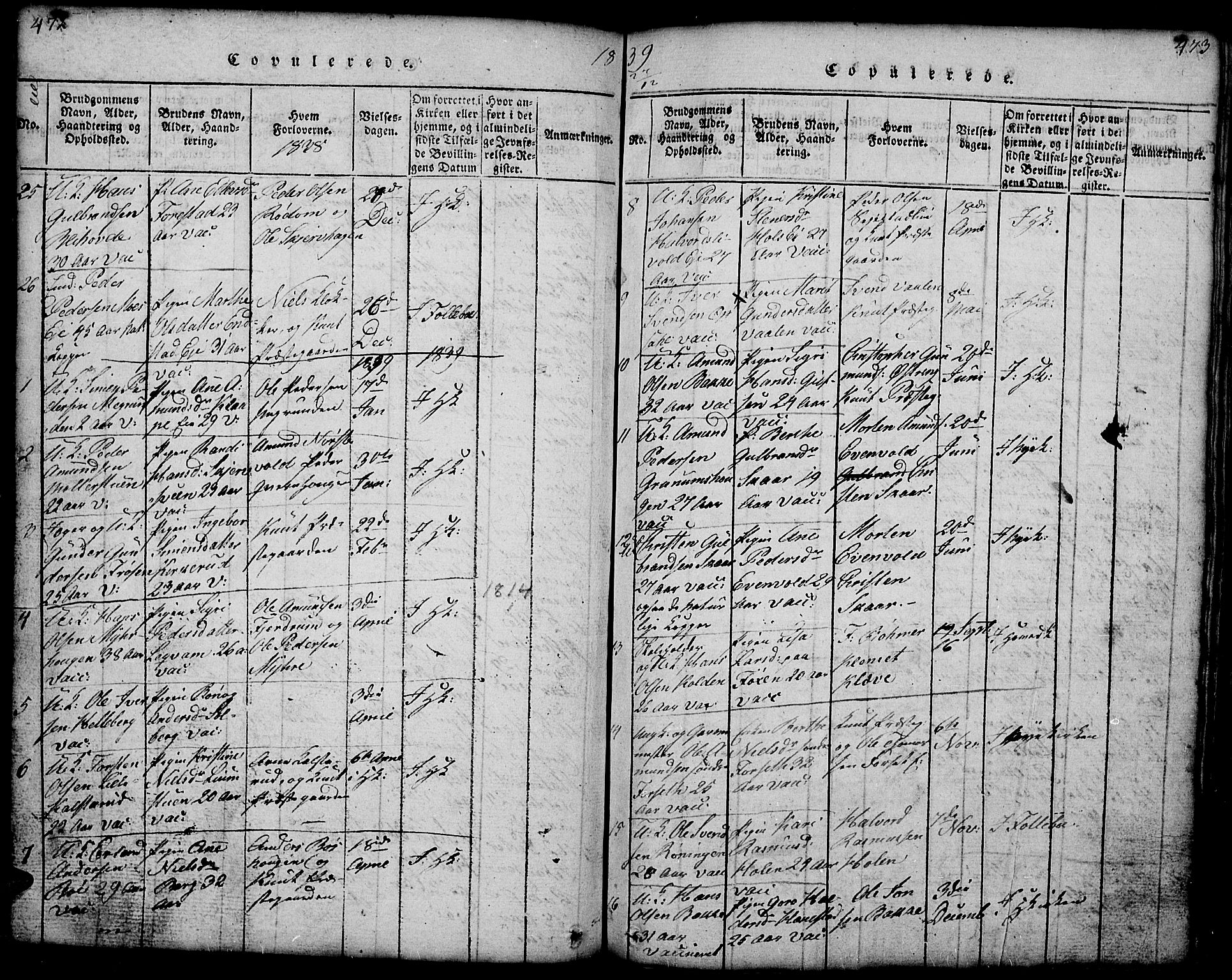 Gausdal prestekontor, SAH/PREST-090/H/Ha/Hab/L0001: Parish register (copy) no. 1, 1817-1848, p. 472-473