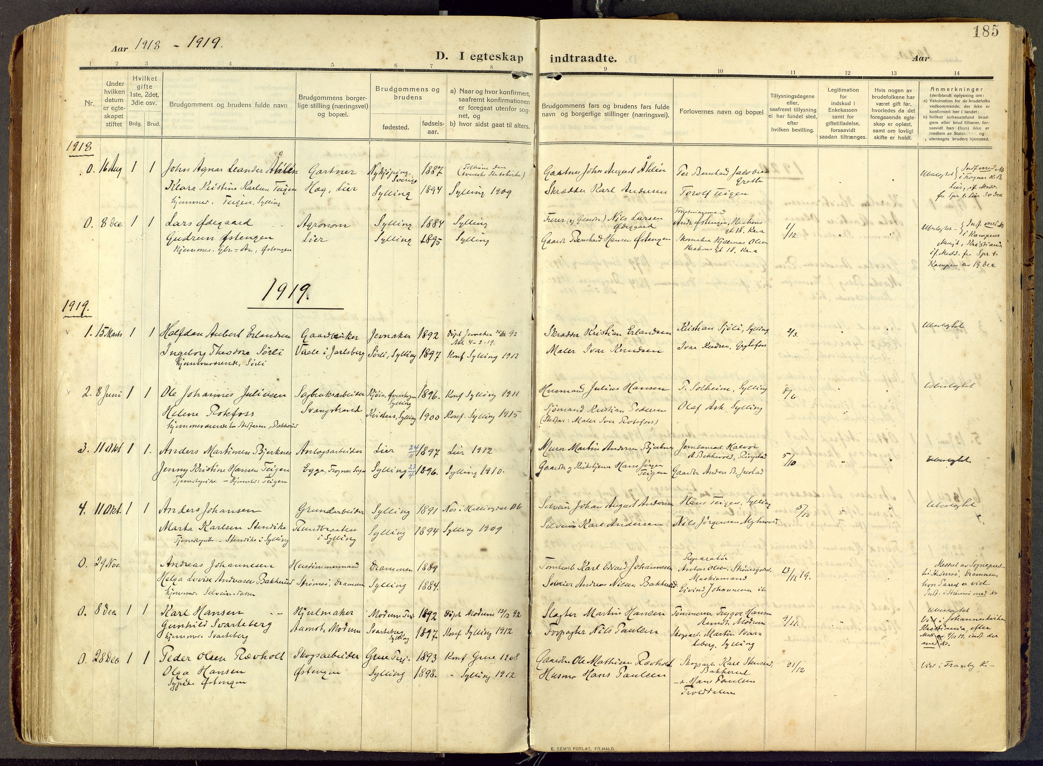 Parish register (official) no. III 1, 1910-1936, p. 185