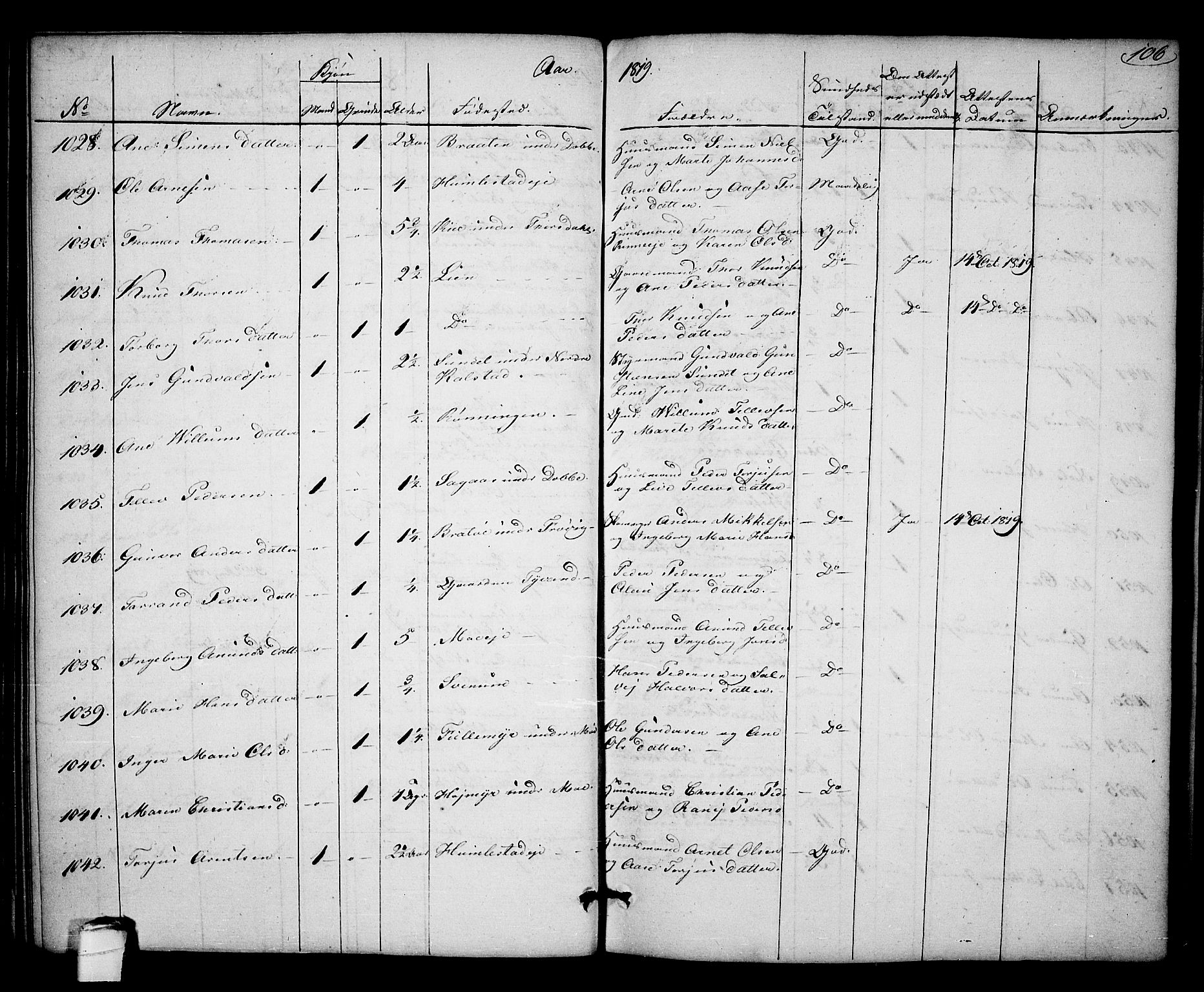 Kragerø kirkebøker, AV/SAKO-A-278/F/Fa/L0003: Parish register (official) no. 3, 1802-1813, p. 106