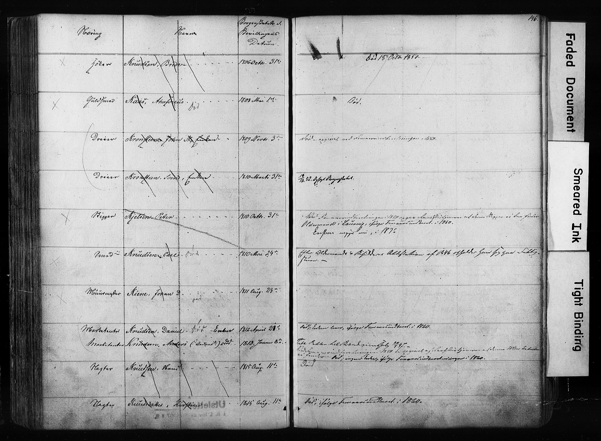 Kristiania magistrat, SAO/A-10711/F/Fb/L0003: Borgerrulle, 1842-1860, p. 149
