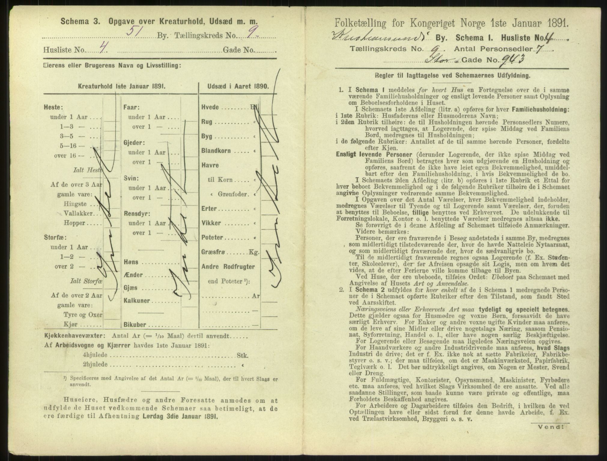 RA, 1891 census for 1503 Kristiansund, 1891, p. 890